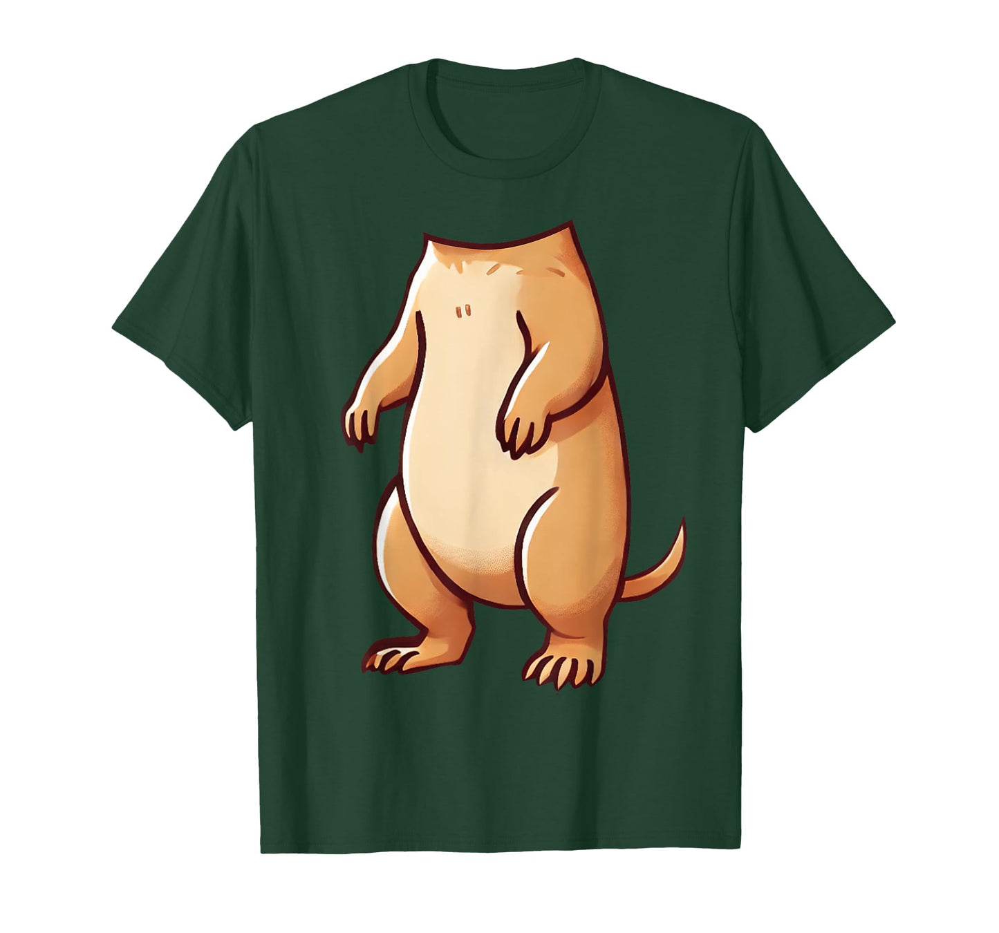 Easy Prairie Dog Costume Halloween Prairie Dog Body T-Shirt for Men Women Kids