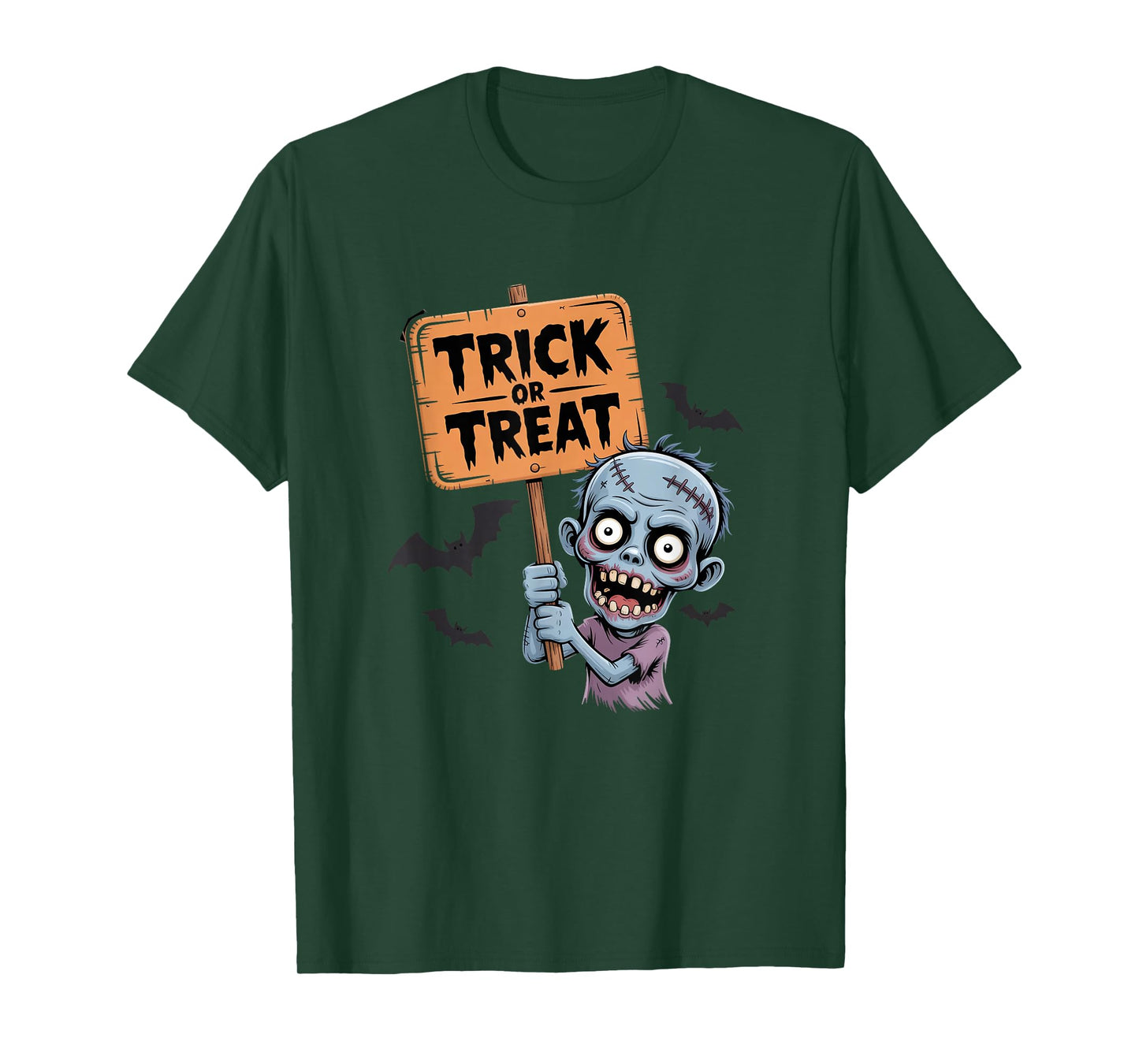 Spooky Trick or Treat Zombie Gift for Men Women T-Shirt