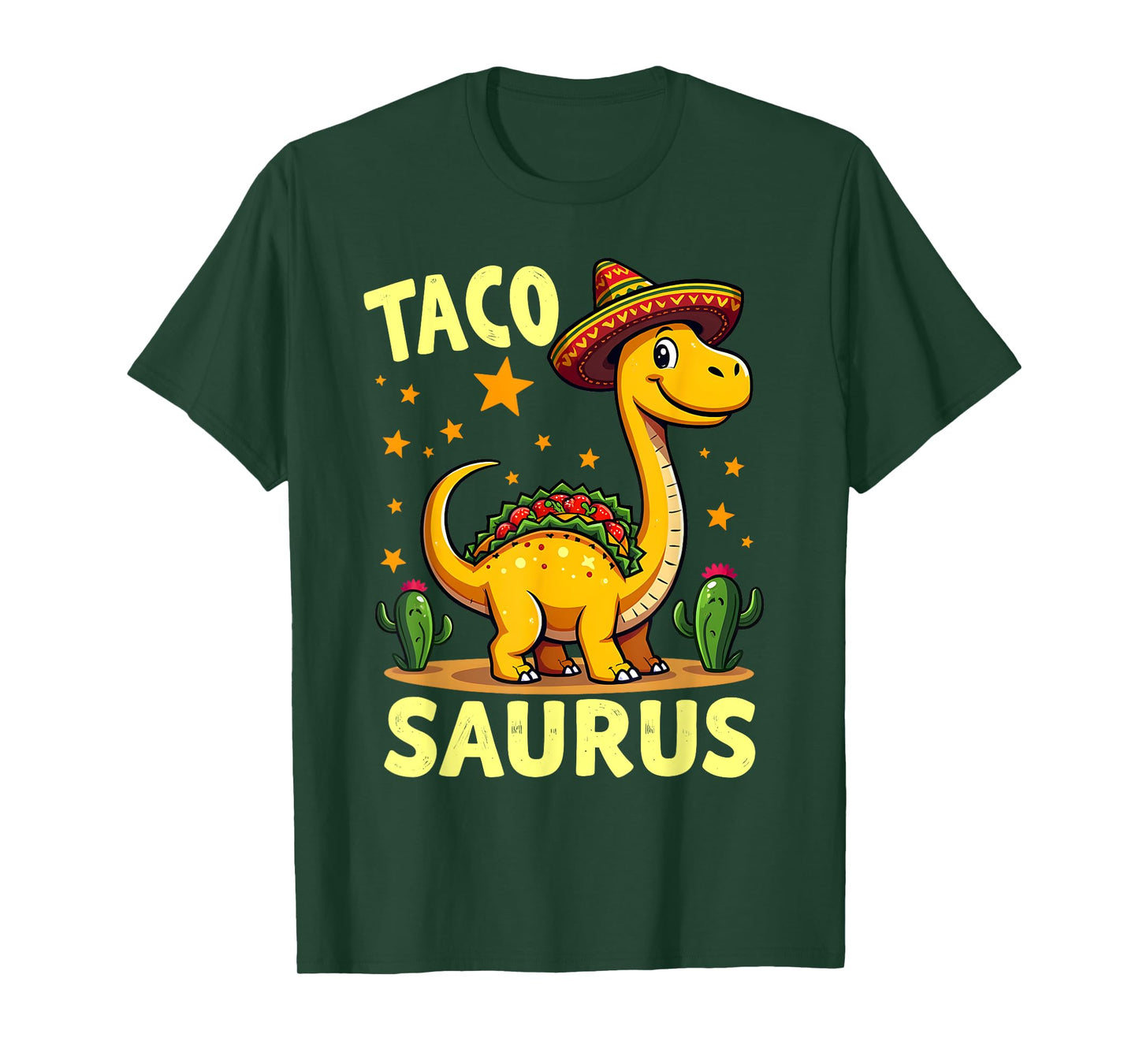 Tacosaurus Taco Dinosaur Funny Dino Cinco De Mayo Mexican T-Shirt