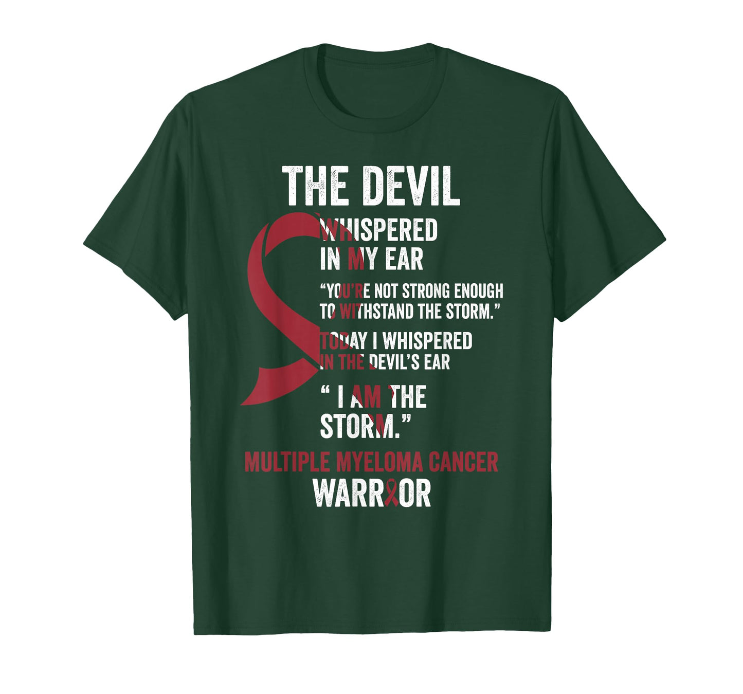 The Devil- Multiple Myeloma Cancer Awareness Support Ribbon T-Shirt