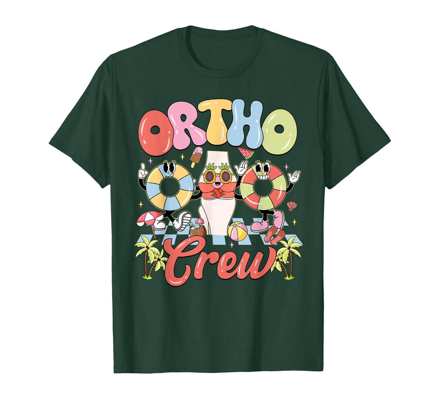 Funny Ortho Crew Summer Vibes Orthopedic Surgeon T-Shirt