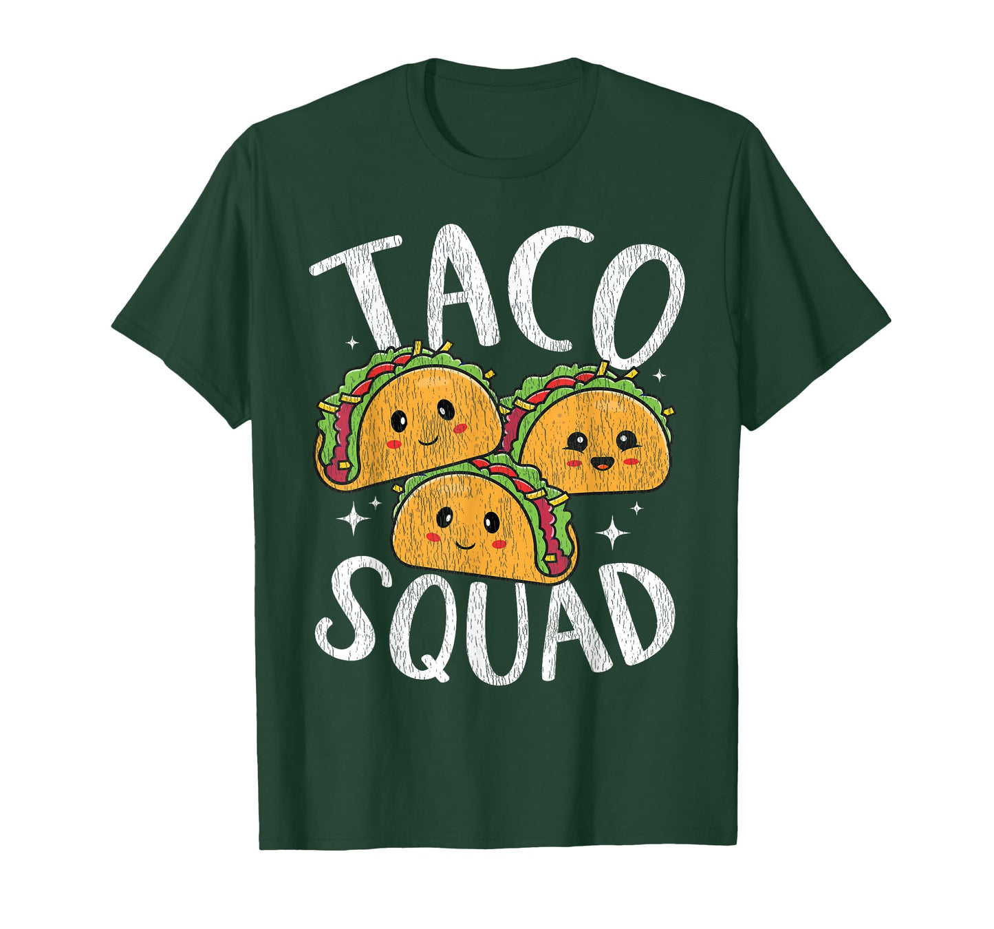 Kawaii Taco Squad For Tacos Lover Men Women Kids Vintage T-Shirt