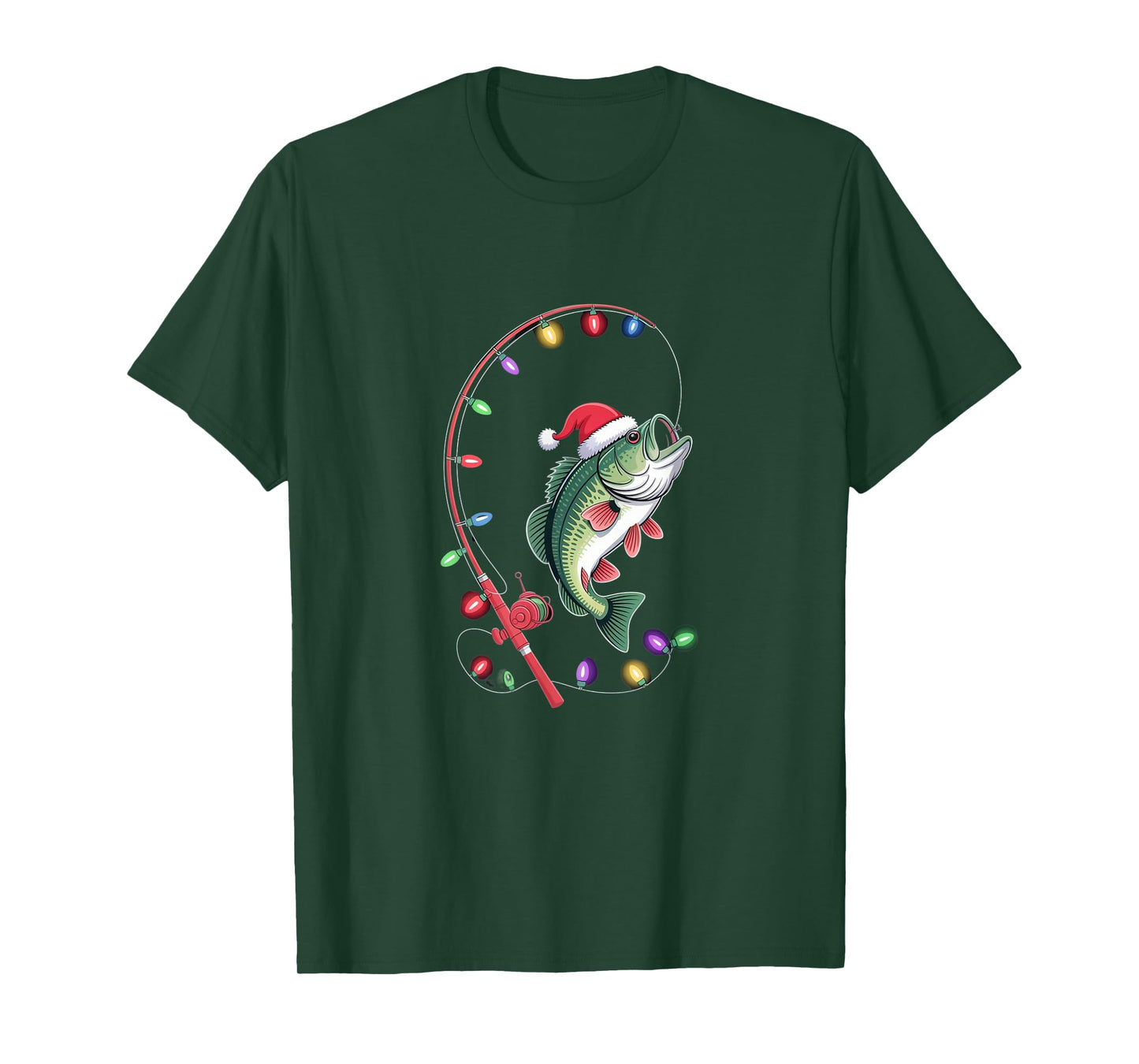 Bass Christmas – Funny Fishing Holiday T-Shirt