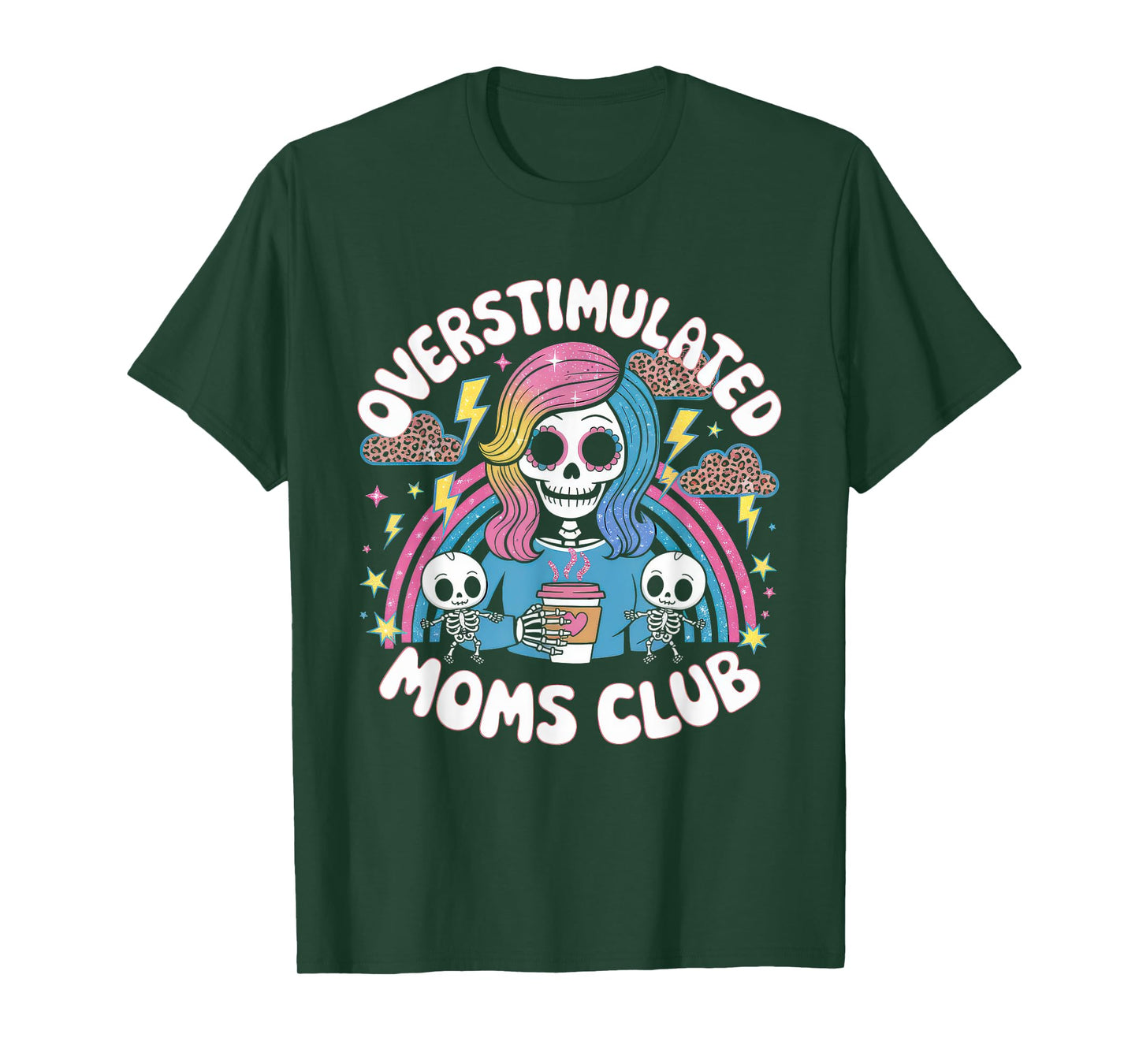 Overstimulated Moms Club Tshirt Mom Depression Mental Health T-Shirt