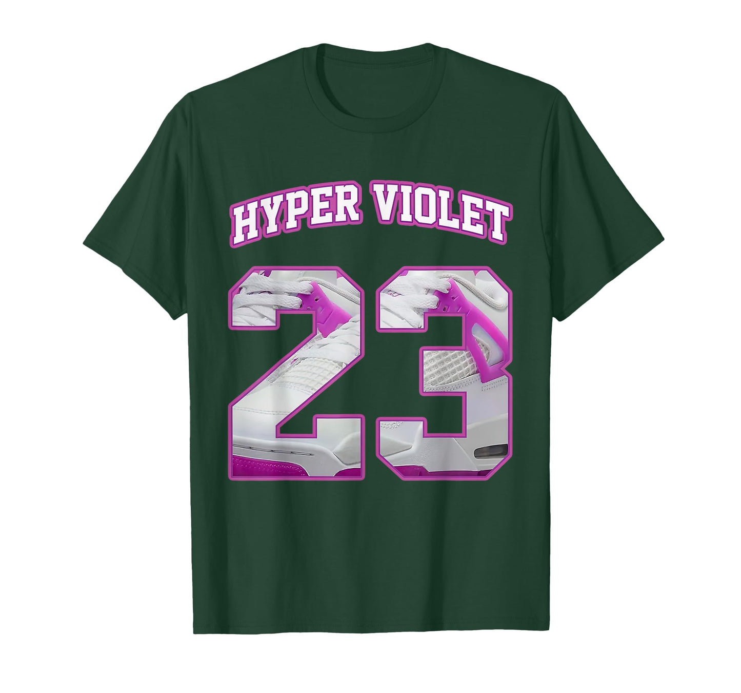 Number 23 Hyper Violet 4s Loser Lover Matching Tee Retro T-Shirt