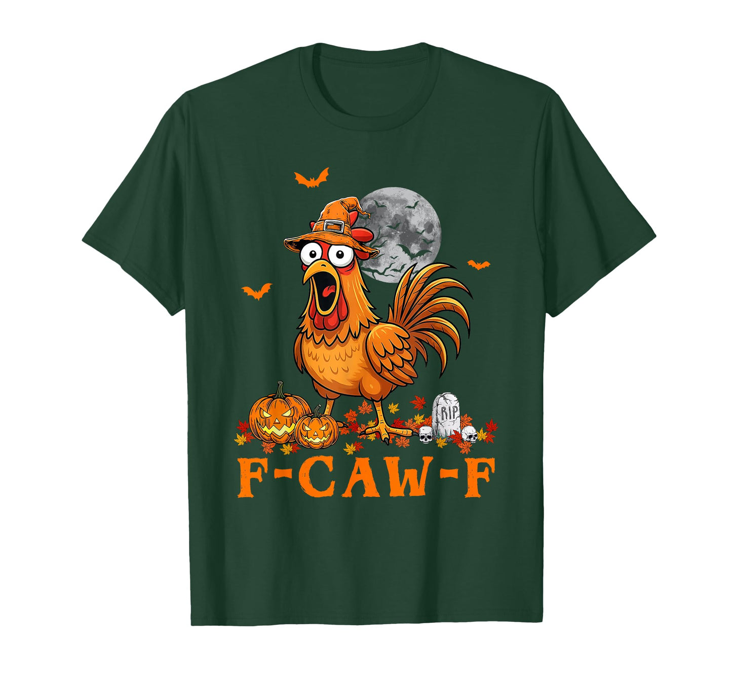 F-Caw-F Chicken Funny Halloween Rooster Meme T-Shirt