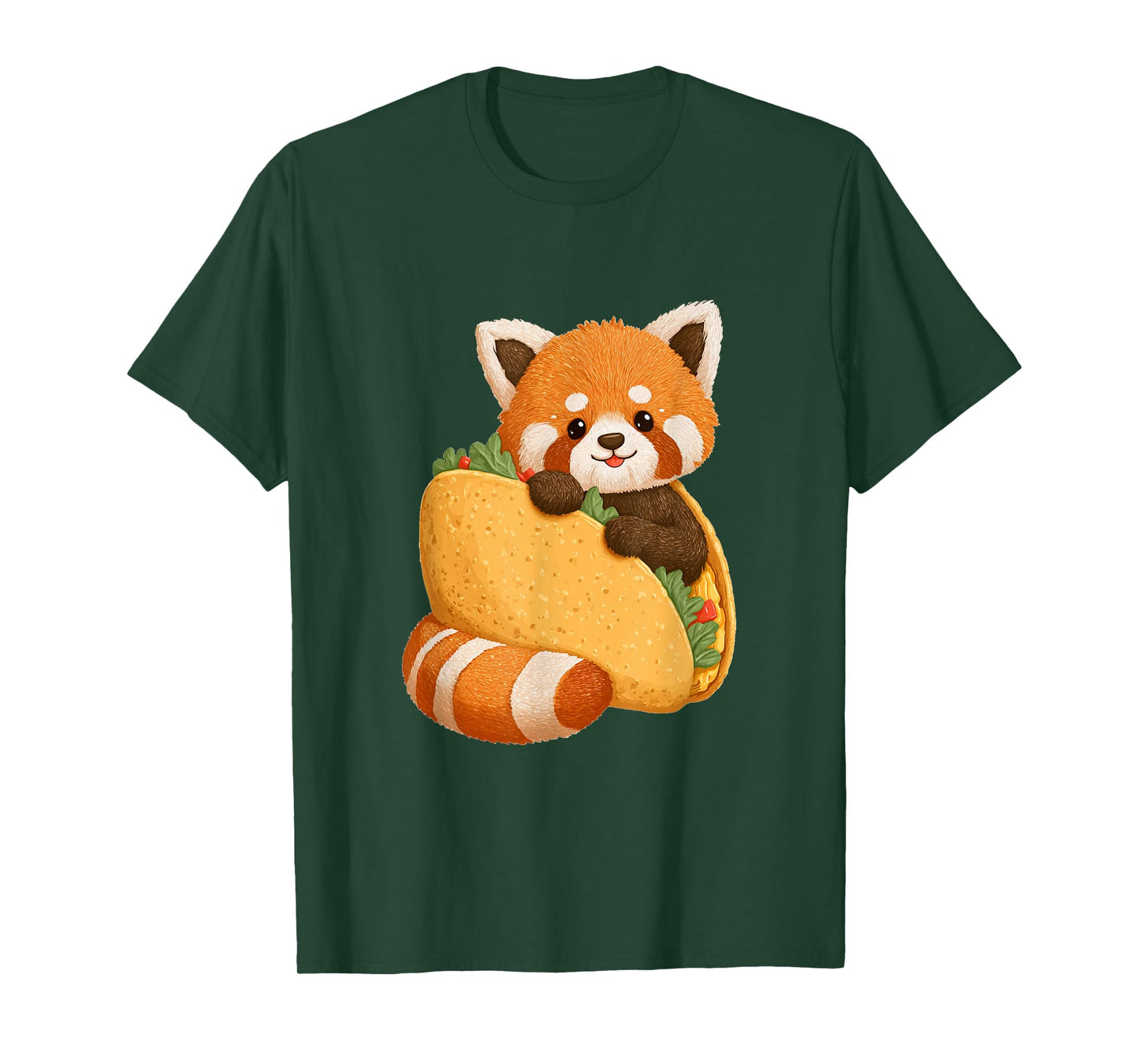 Cute Adorable red Panda Taco T-Shirt