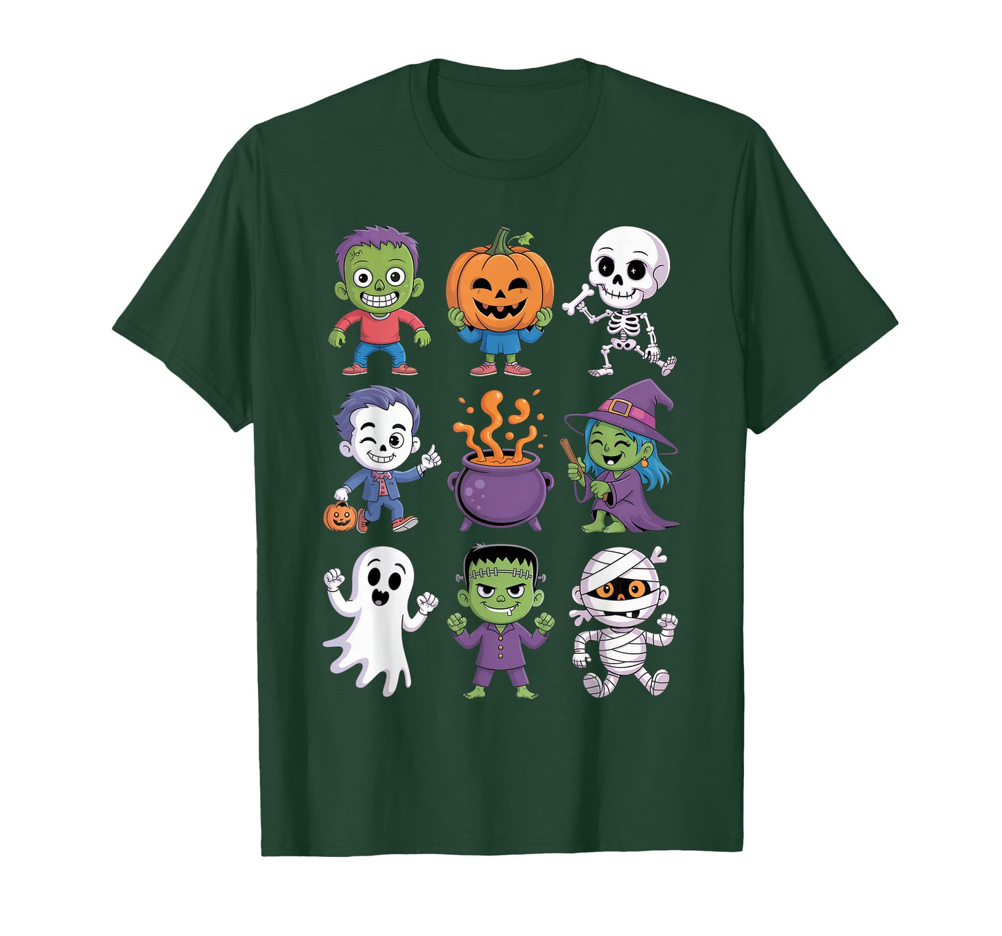 Halloween Zombie Skeleton Witch Ghost Pumpkin Mummy Vampire T-Shirt