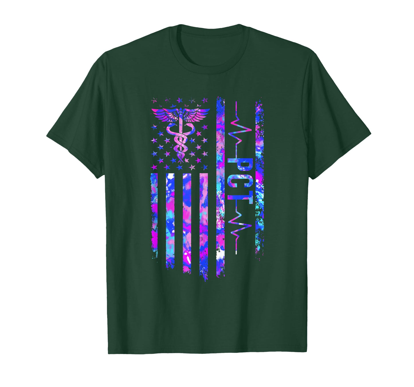 PCT US Flag Patient Care Tech Patient Care Technician T-Shirt