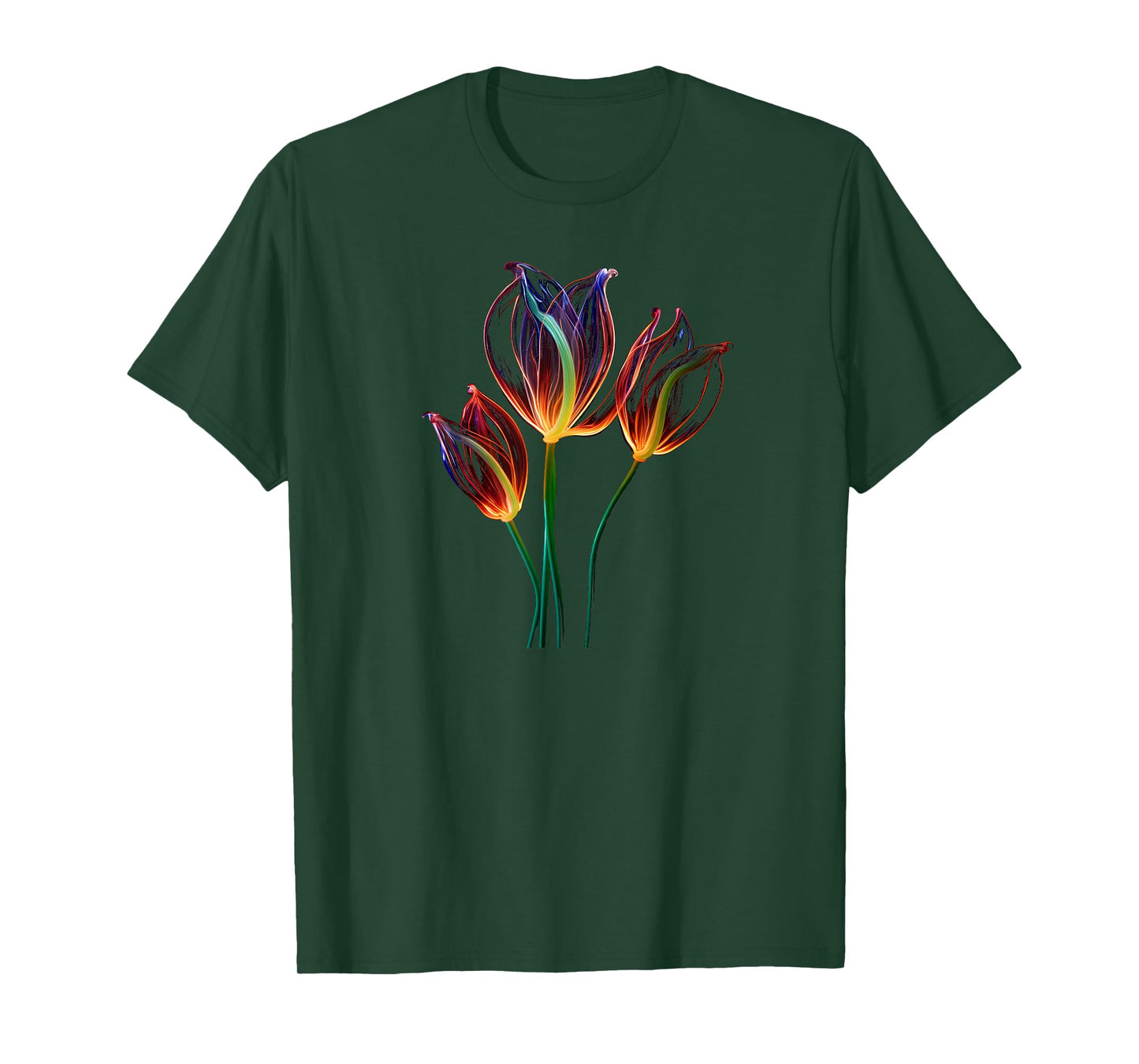 Flowers, Tulip, Art, Color, Love, Cute, Minimal, Fashion T-Shirt