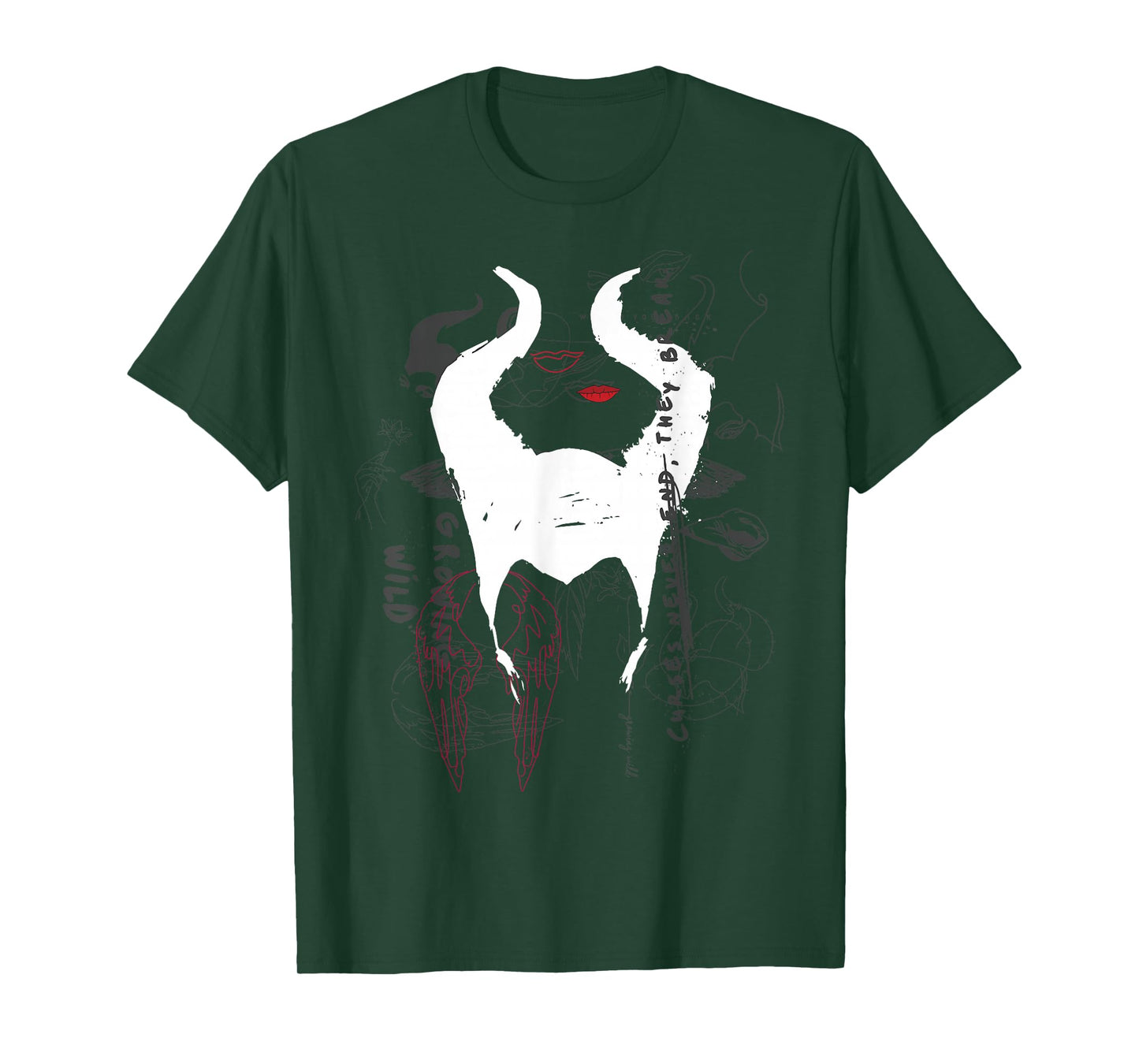 Disney Maleficent Mistress Of Evil Growing Wild Collage T-Shirt