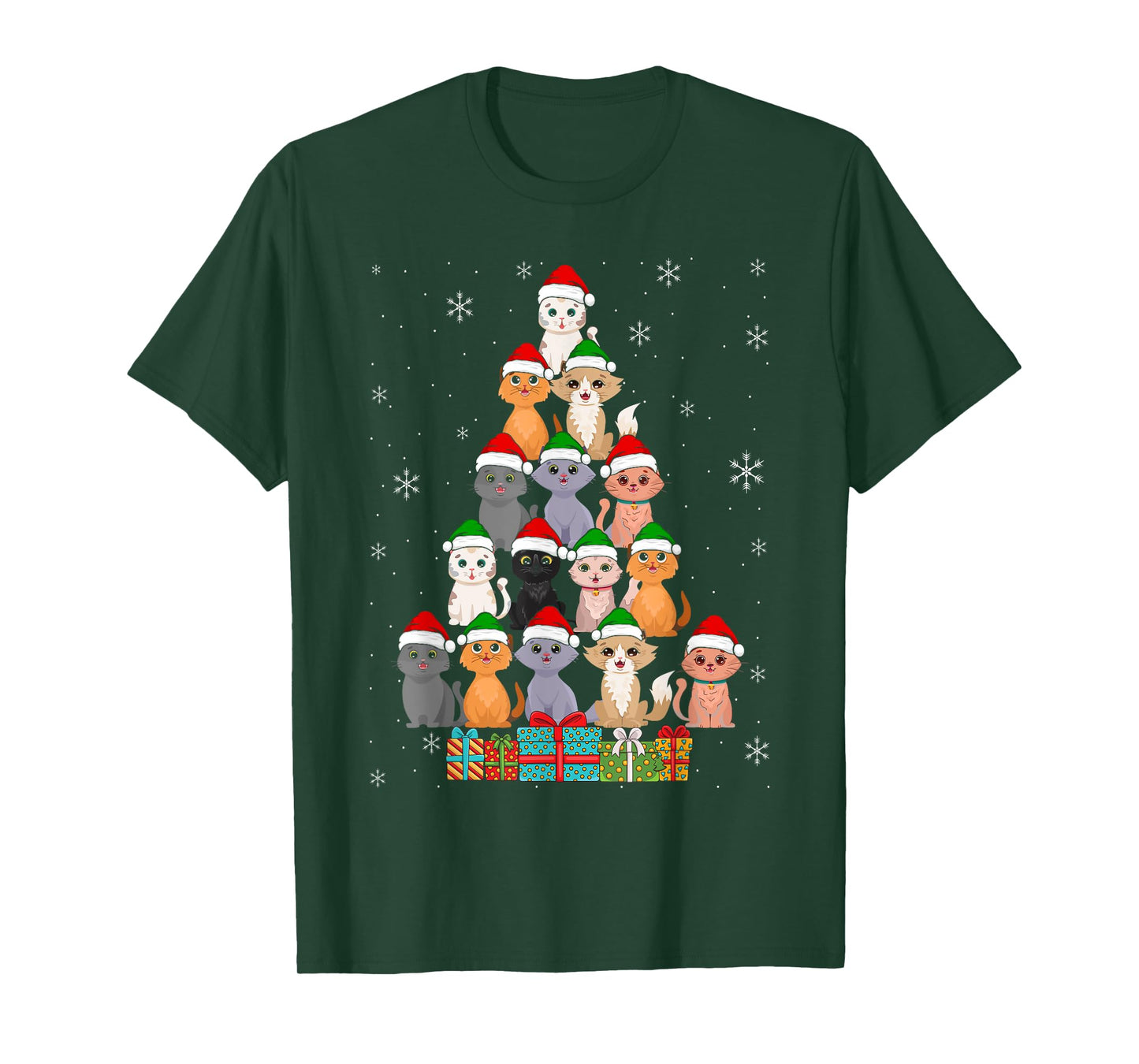 Christmas Cats Xmas Meow Christmas T-Shirt
