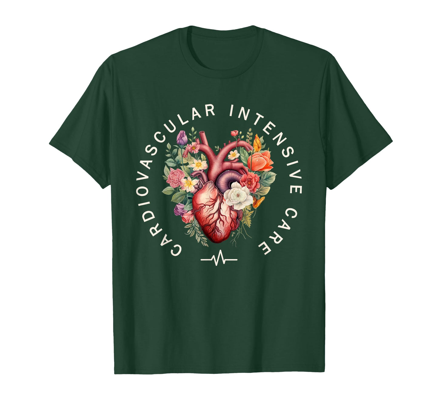 Cardiovascular Intensive Care Heart Cardiac ICU CVICU Nurse T-Shirt