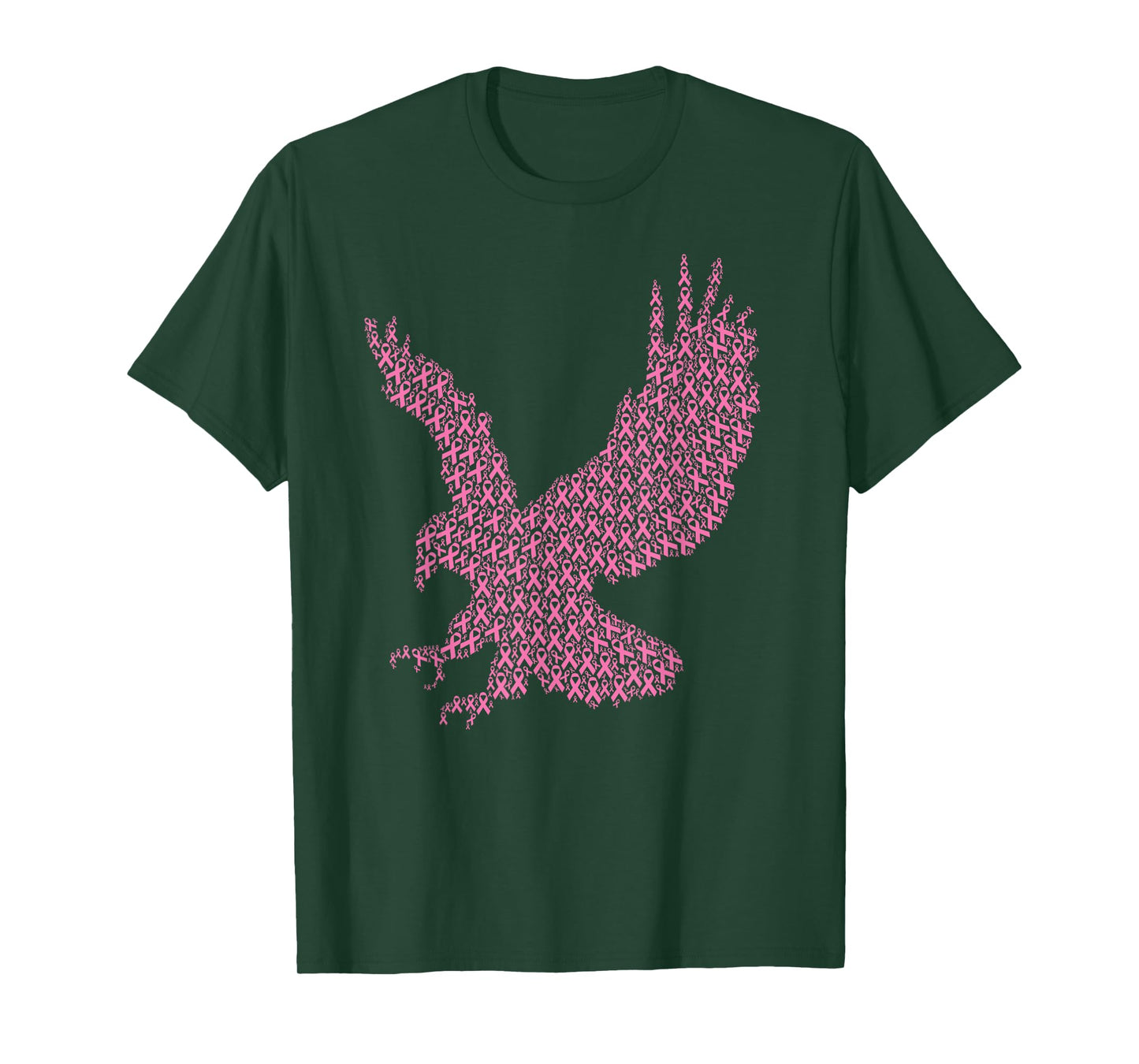 Breast Cancer Awareness Pink Ribbon & Survivor - Eagle T-Shirt