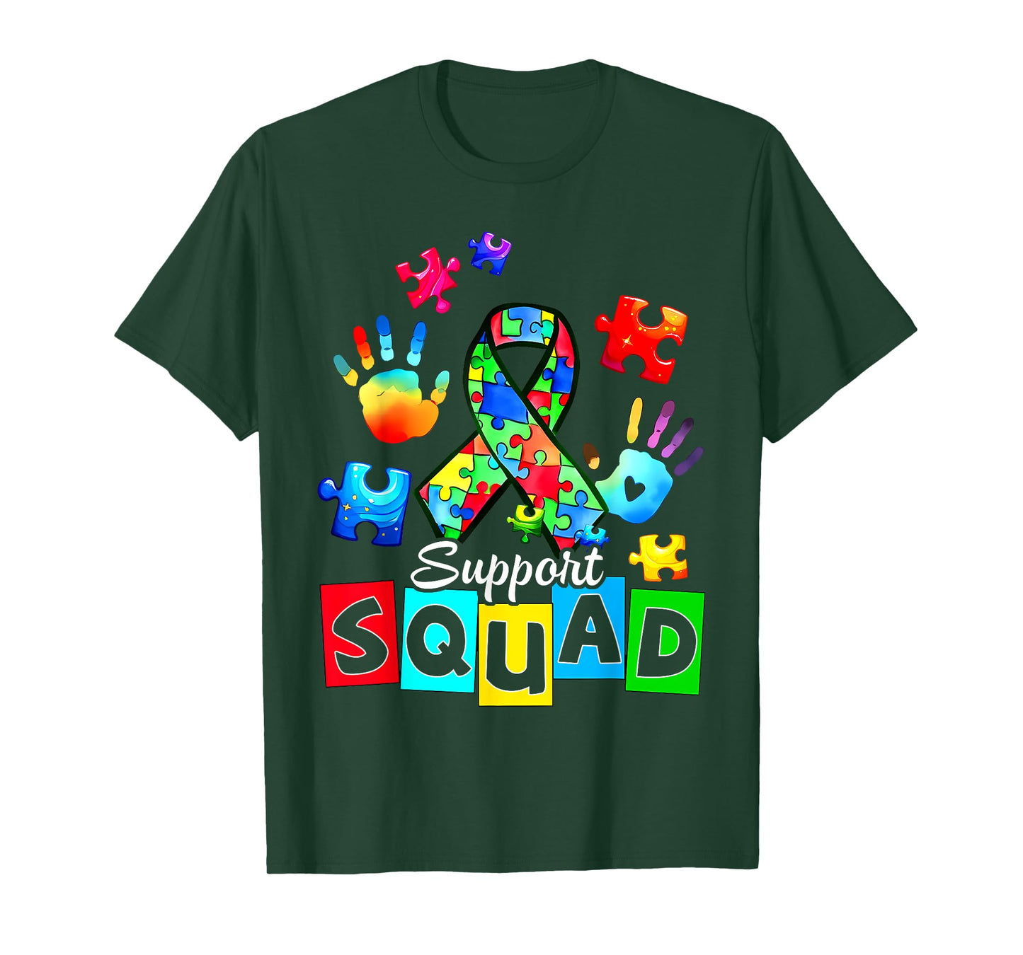 Autism Awareness Autism Support Squad Family T-Shirt