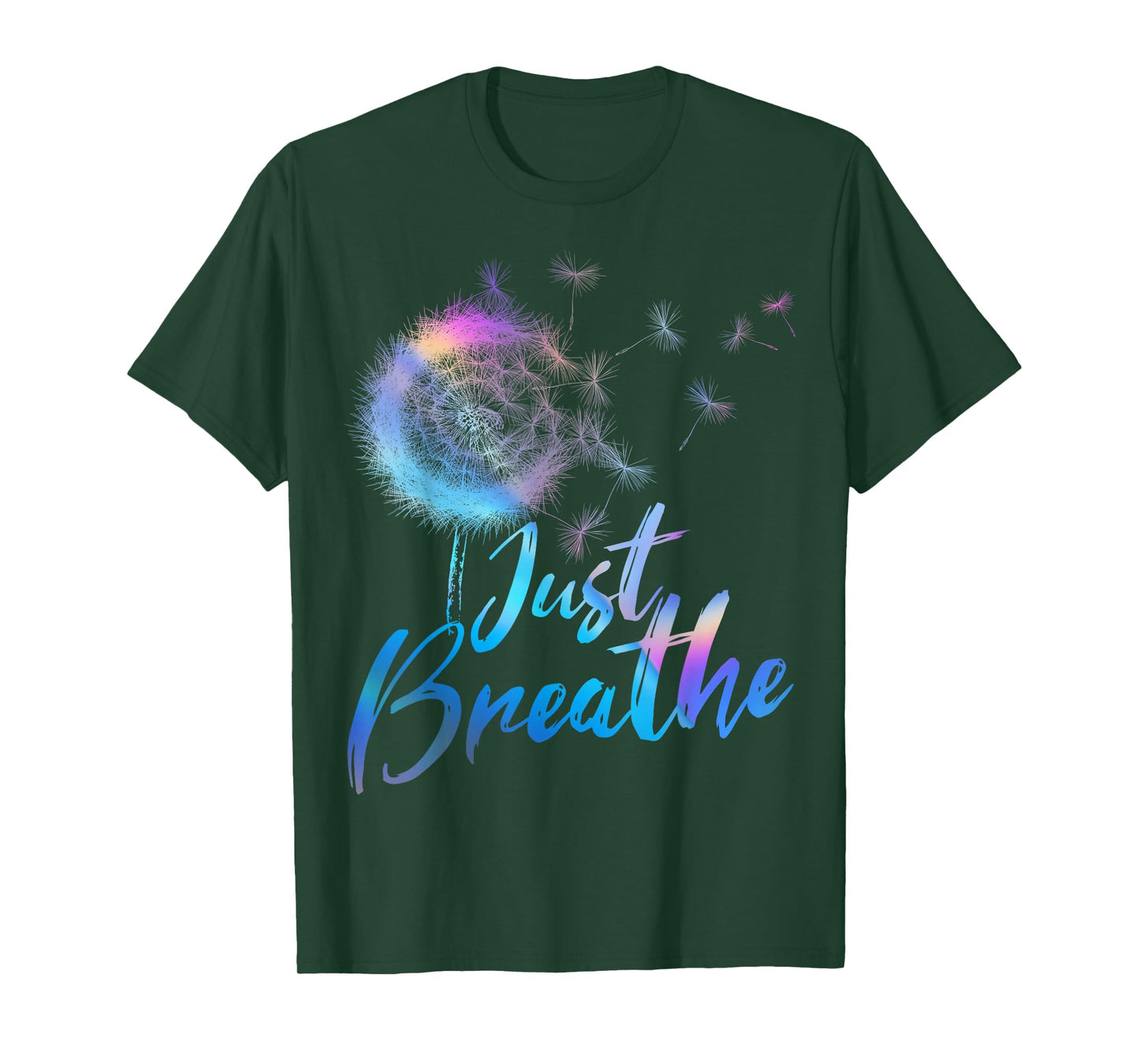 Just Breathe Dandelion Wildflower Botanical Nature Flower T-Shirt