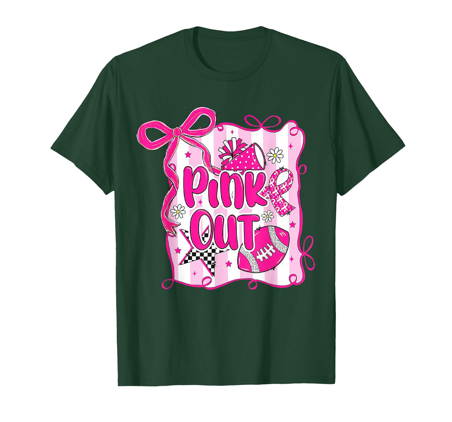 Pink Out Football Breast Cancer Tackle Breast Cancer T-Shirt