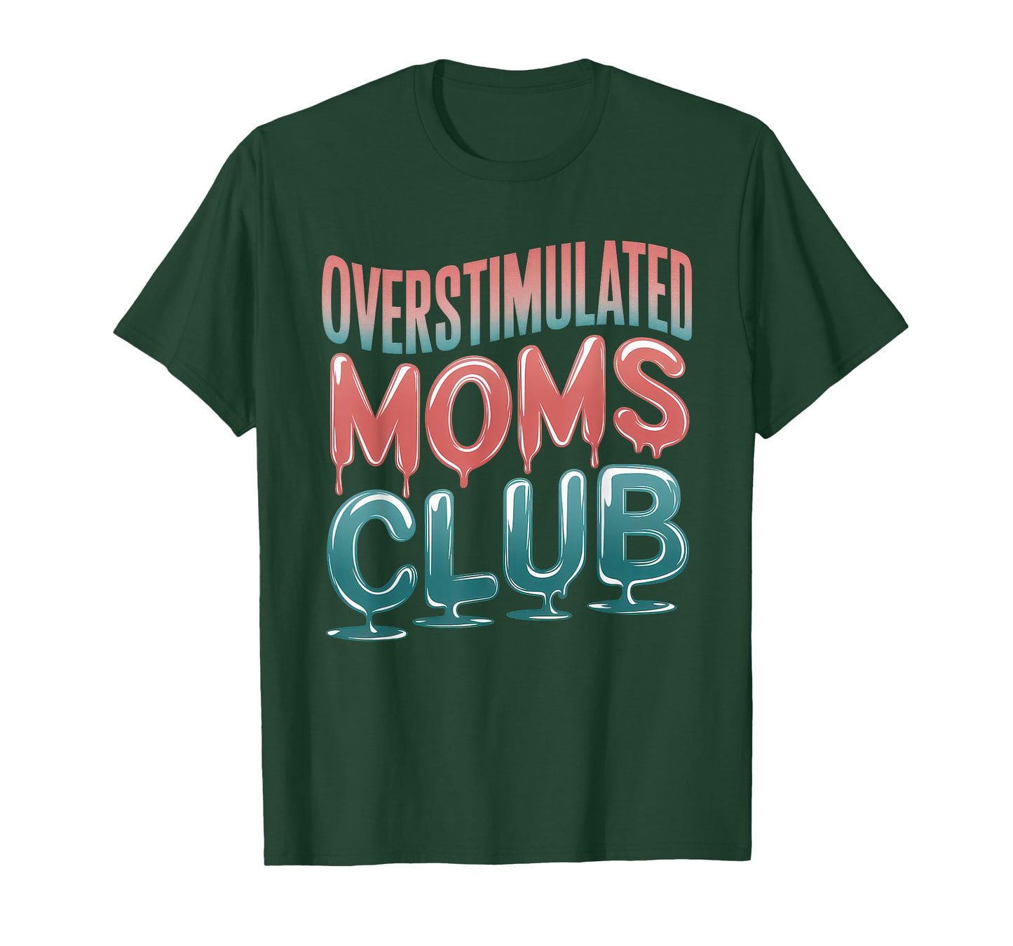 Overstimulated Moms Club Tshirt Mom Depression Mental Health T-Shirt