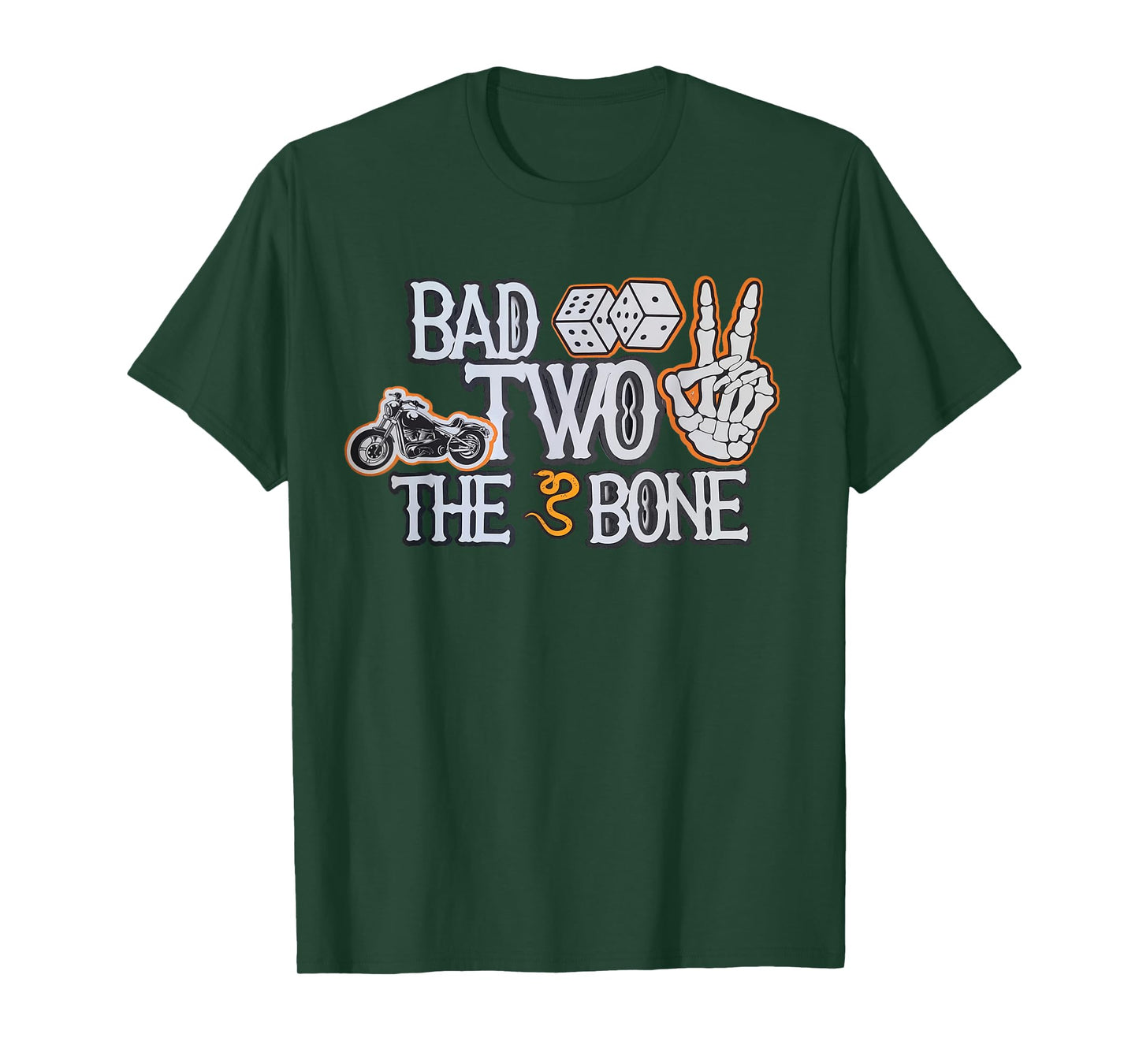 Bad To The Bone Skeleton TWO Birthday Toddler Kids Funny T-Shirt