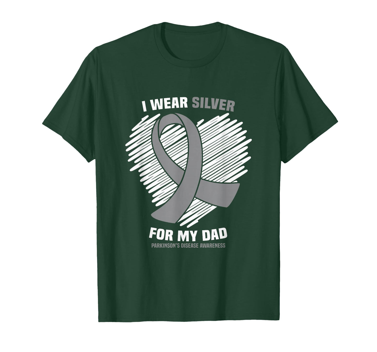 I Wear Silver For My Dad Parkinson's Disease Awareness T-Shirt