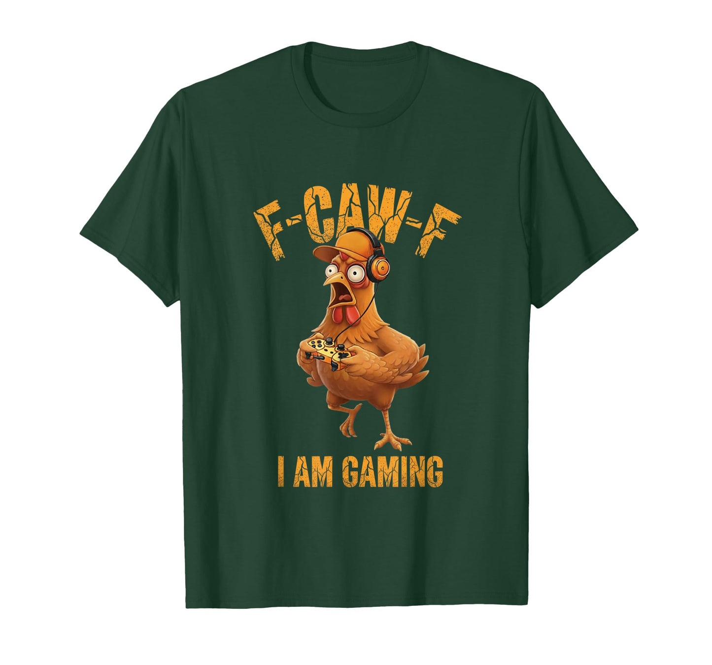 Funny F-CAW-F Gaming Rooster Respawn Meme Gamer Humor Quote T-Shirt