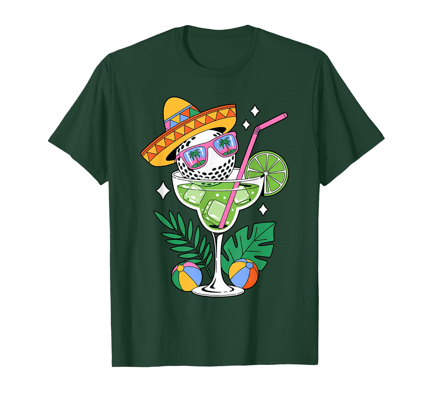Golf Margarita Sombrero Tropical Funny Cinco De Mayo T-Shirt
