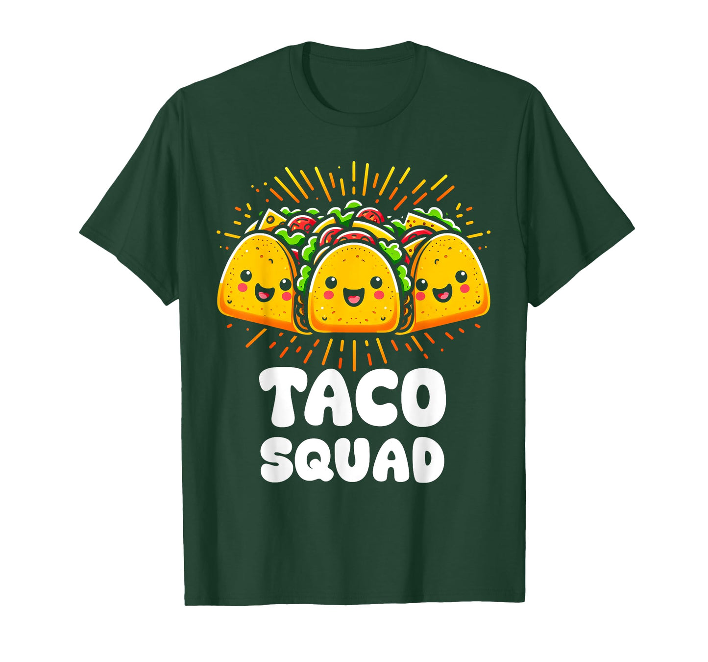 Taco Squad Funny Fiesta Group Mexican Food Design T-Shirt