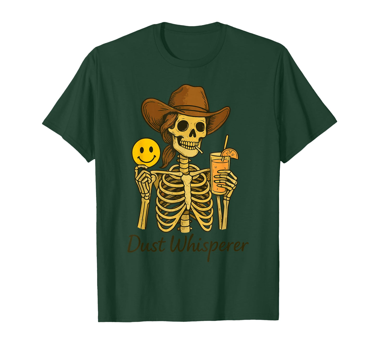 Cowgirl Skeleton with Lemonade Dust-Whisperer Gifts T-Shirt