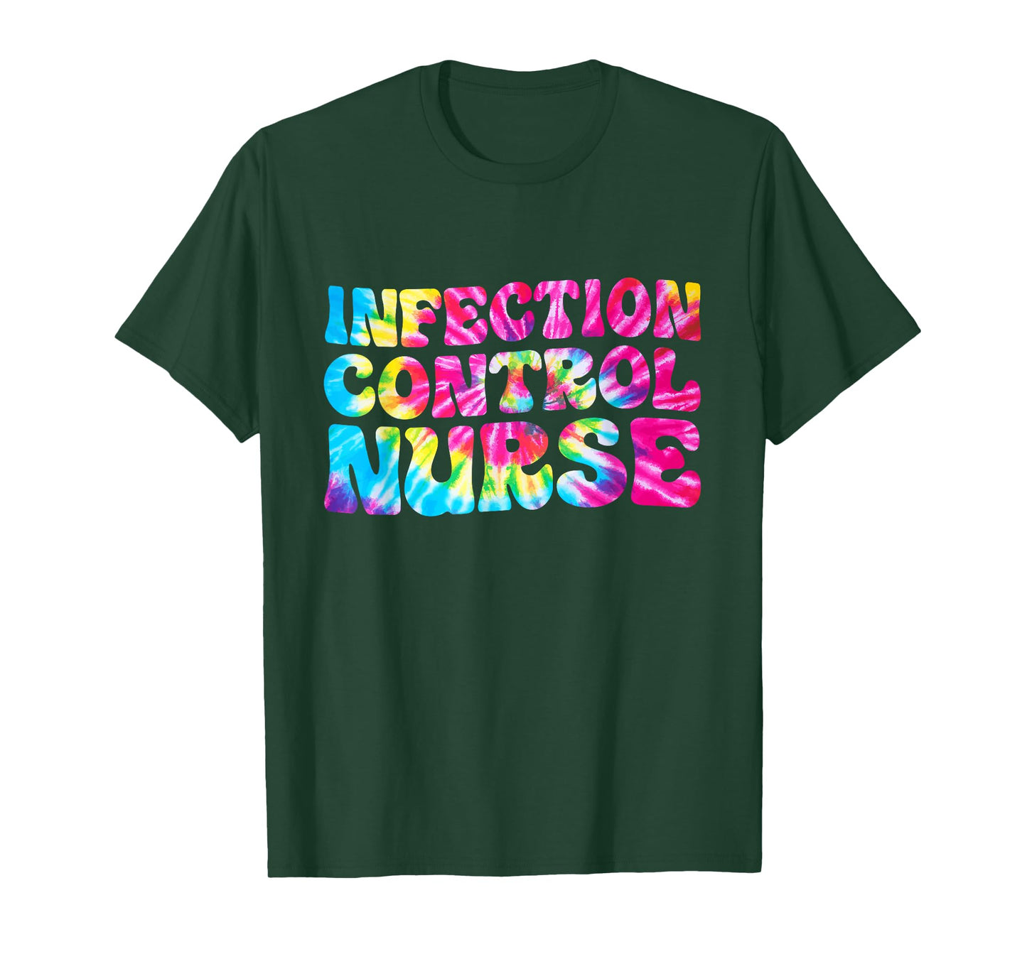 ICN Nurse Infection Control Nurse Tie Dye Nursing T-Shirt