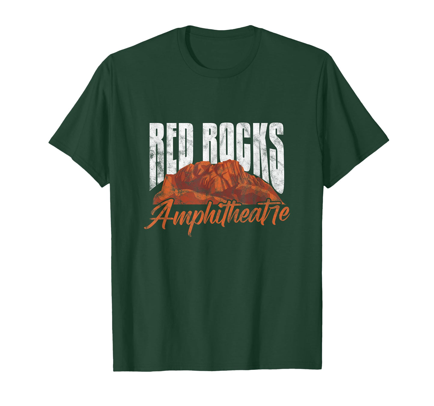 Red Rocks Amphitheatre Morrison Colorado Concerts Distressed T-Shirt
