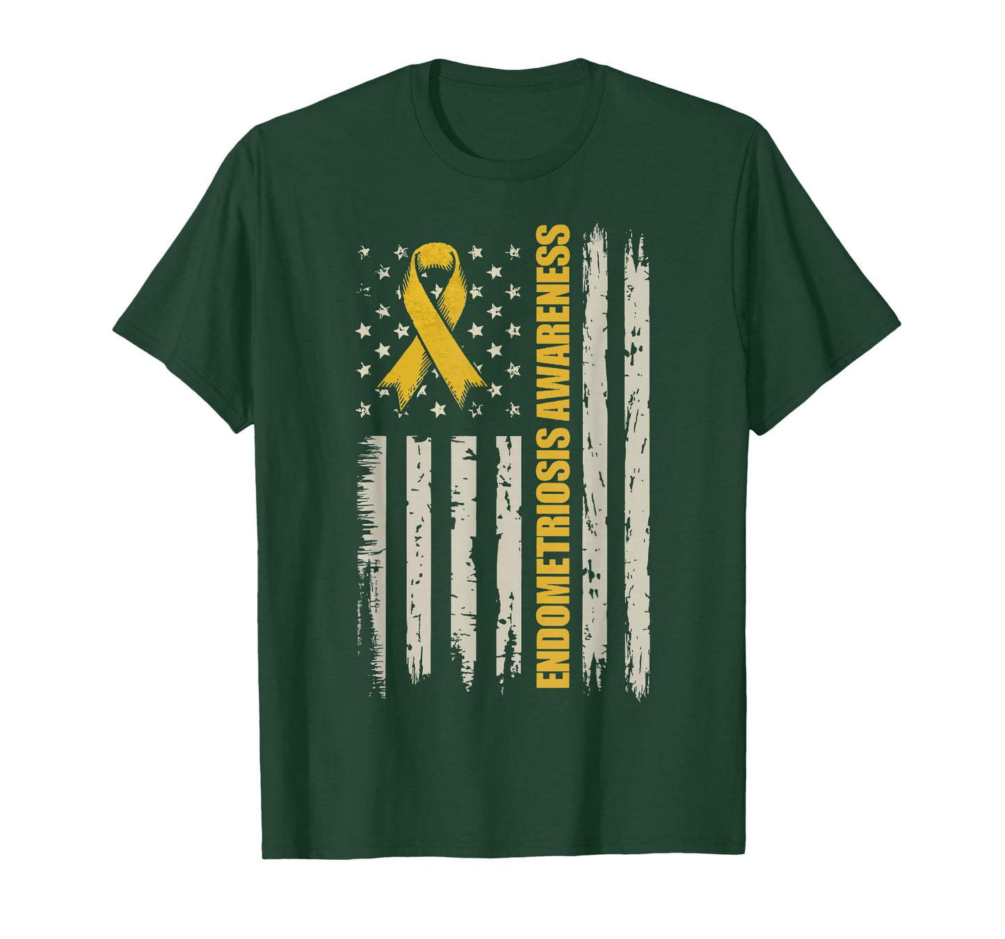 Endometriosis Awareness USA Flag T-Shirt