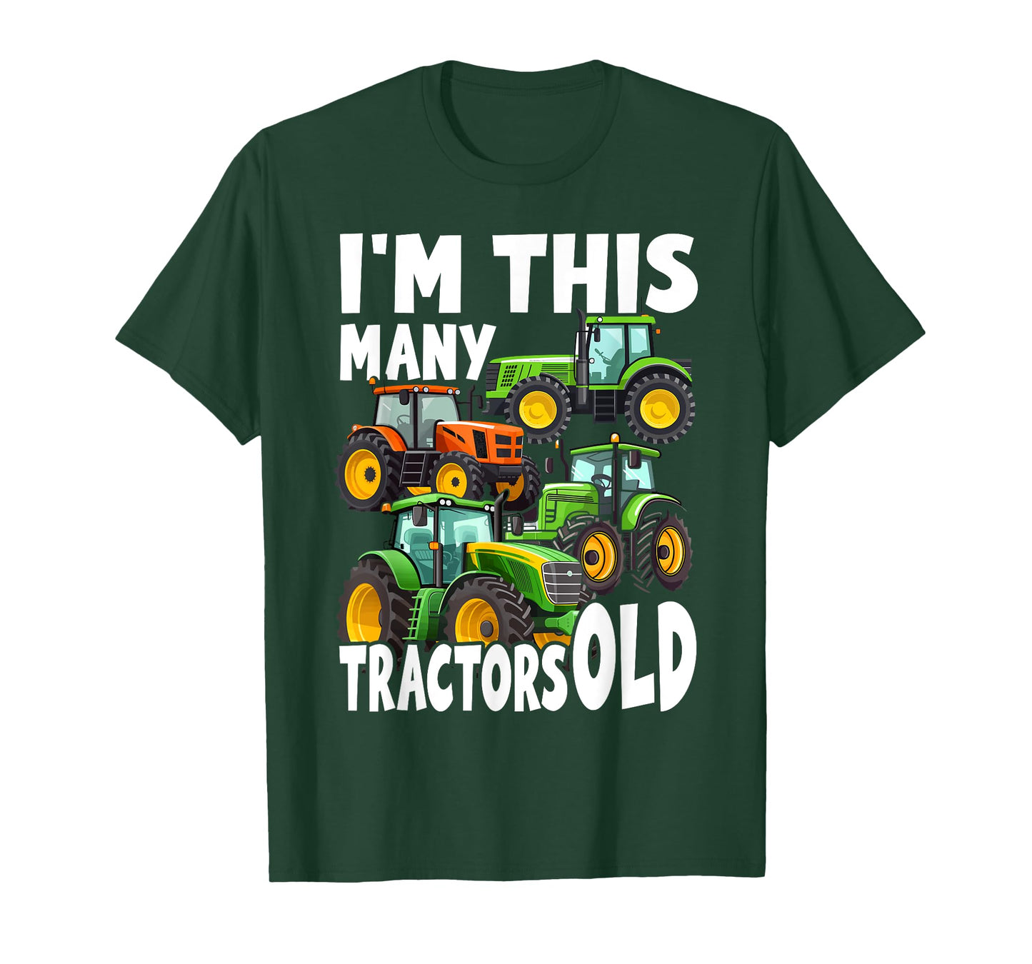 4 Year Old Boy Tractors Old 4th Birthday Farm Tractor Truck T-Shirt