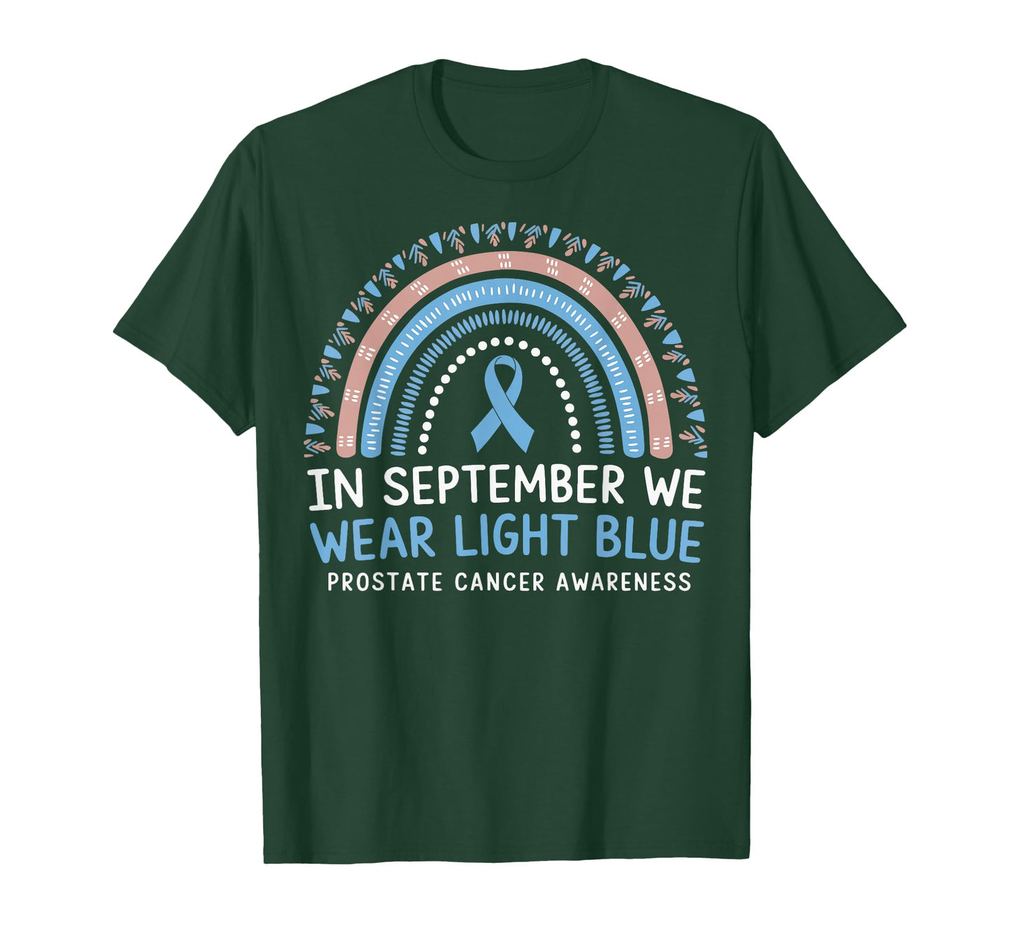 In September We Wear Light Blue Prostate Cancer Awareness T-Shirt