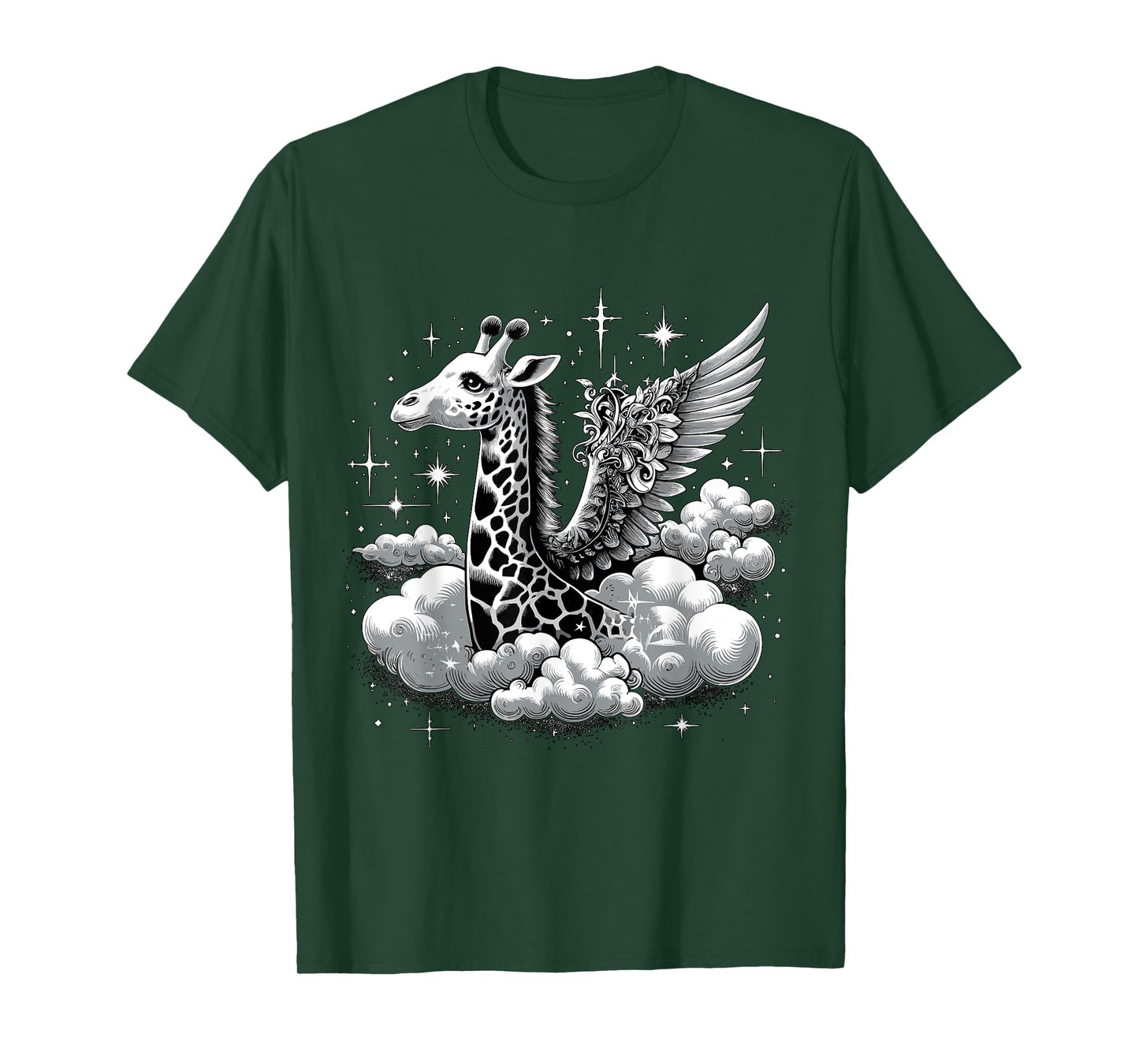 Giraffe with Wings Angel Giraffe T-Shirt