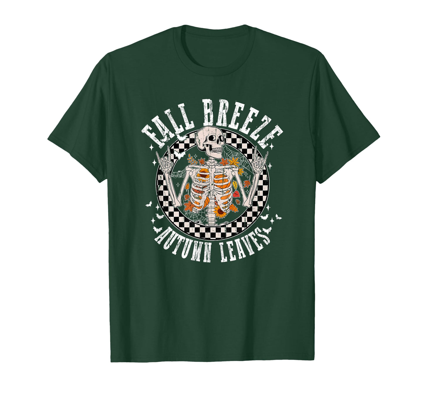Fall Breeze and Autumn Leaves, Skeleton Dance T-Shirt