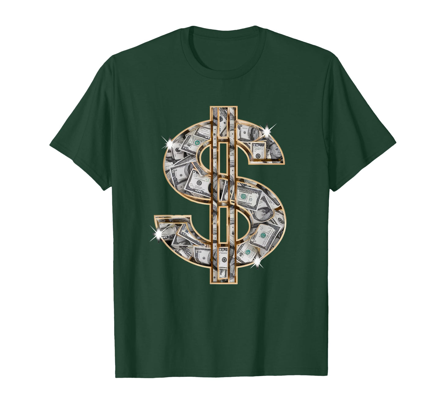Cool As Dollar Bill Dollar Sign $ Money Hustle Hard Work T-Shirt