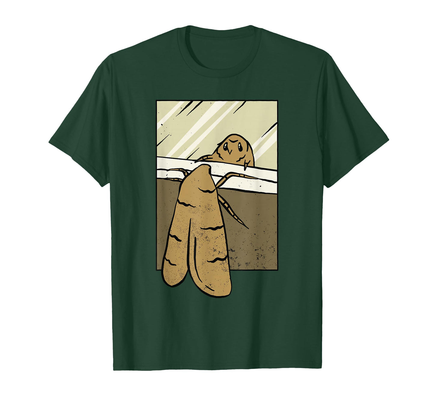 Moth looks at her reflection Moth Insect Entomology Insects T-Shirt