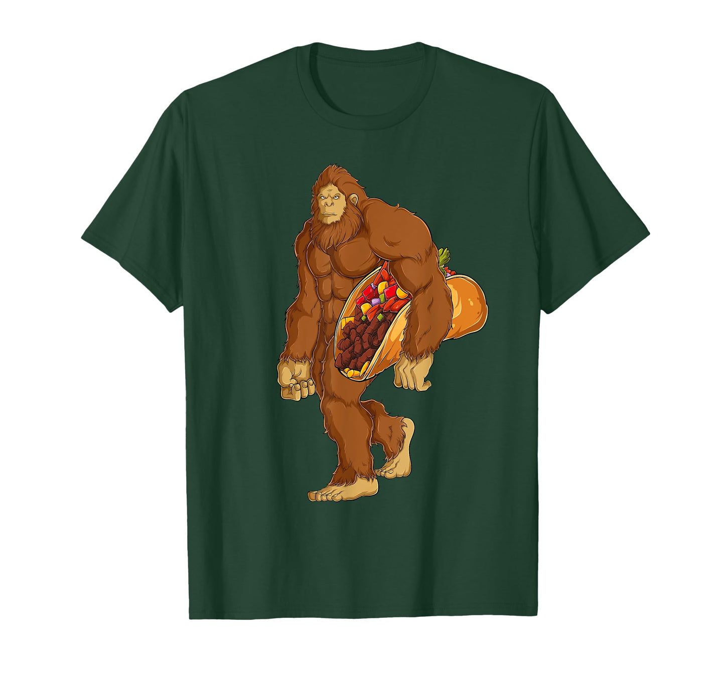 Funny Bigfoot Taco Sasquatch Cinco de Mayo Boys Men Kids T-Shirt