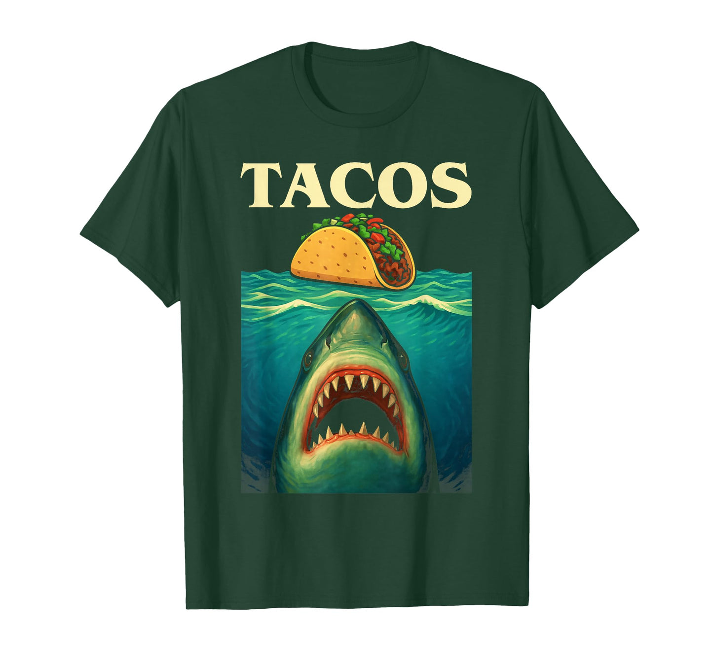 Shark Taco Lovers for Men Women Kids Taco Shark T-Shirt