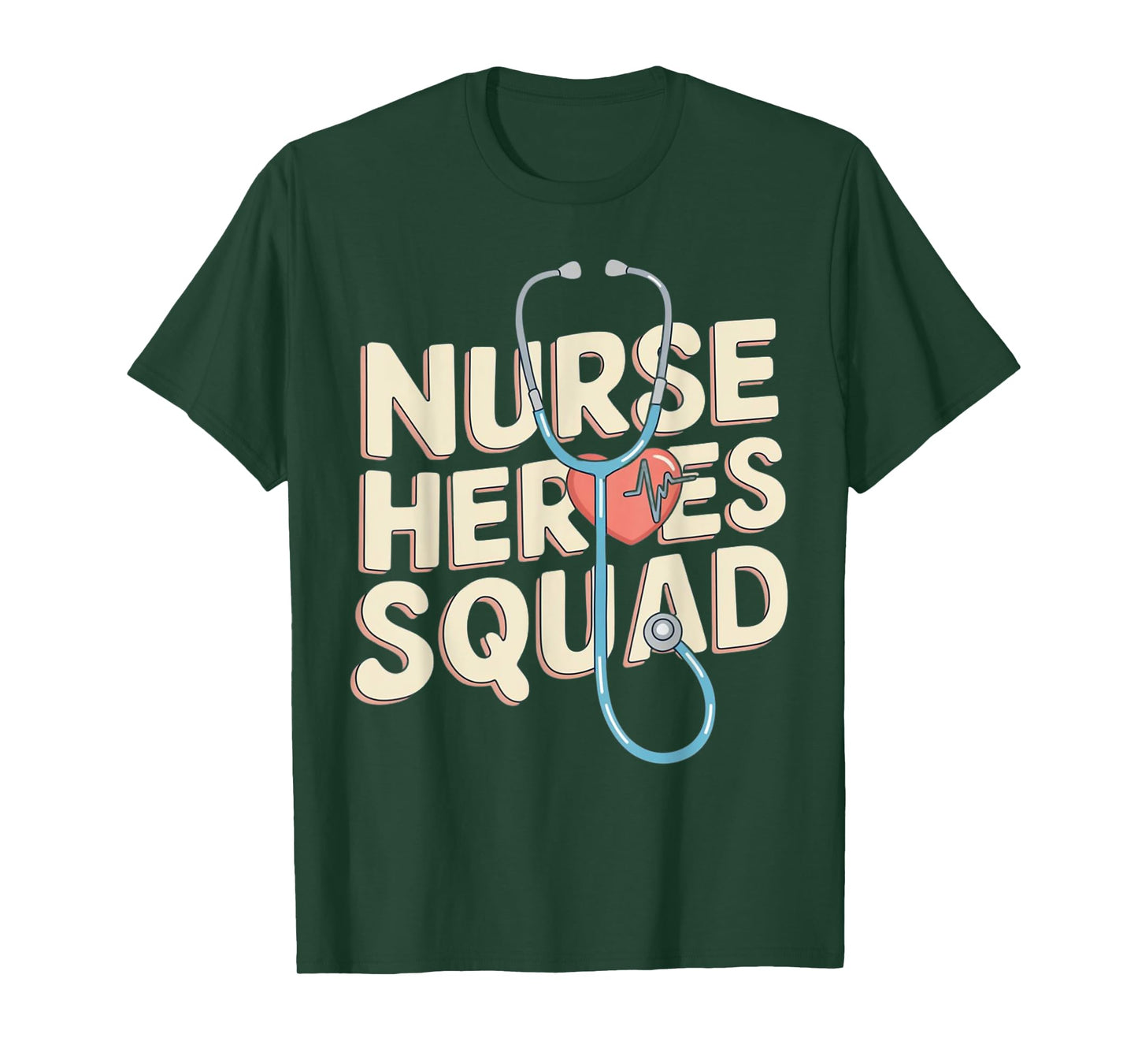 Funny Nurse Heroes Squad Nursing Crew Matching Nurses Team T-Shirt