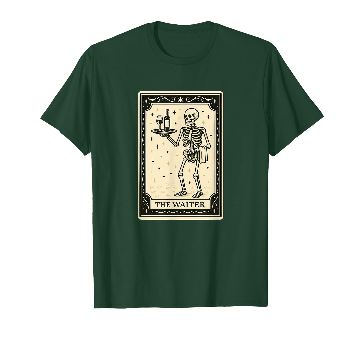 The Waiter Tarot Card - Halloween Spooky Gothic Witchy T-Shirt
