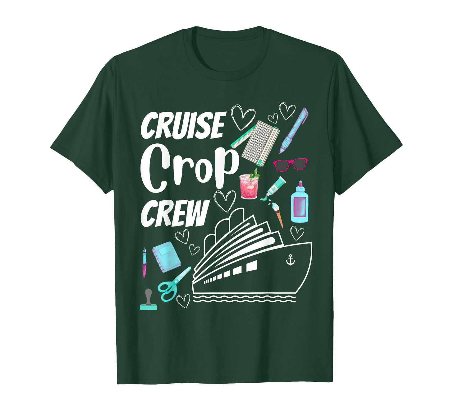Cruise Crop Crew Scrapbook Crafting Journaling Travel T-Shirt