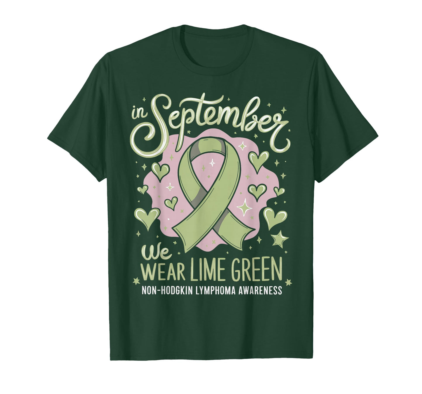 In September We Wear Lime Green Non-hodgkin Lymphoma T-Shirt