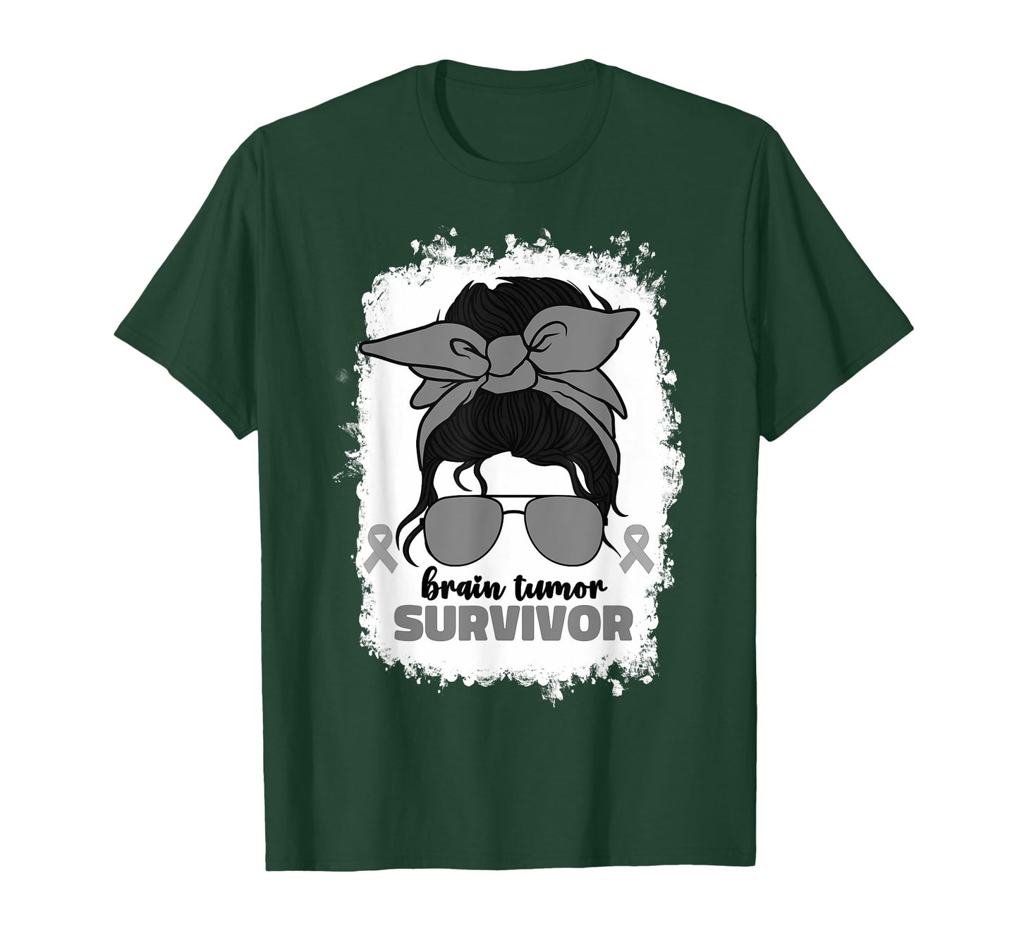 Brain Tumor Survivor Women Go Grey Brain Tumor Awareness T-Shirt