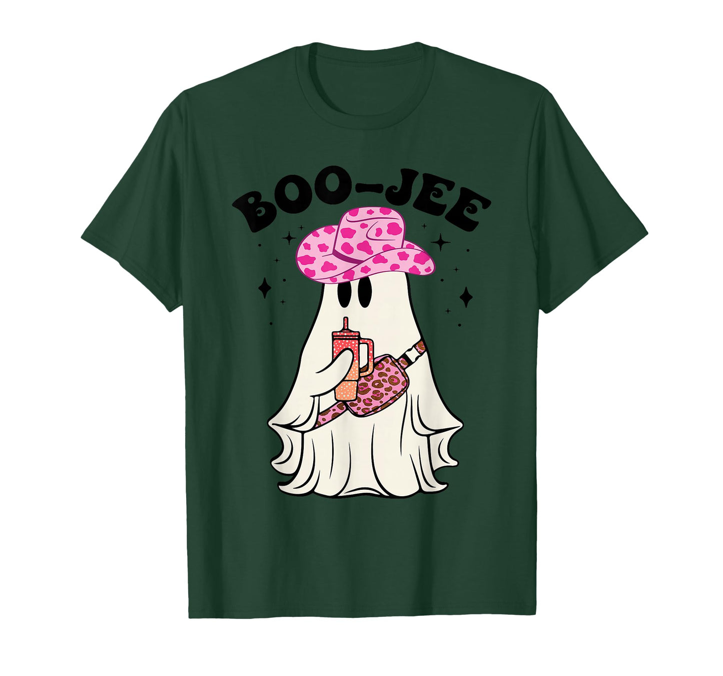 Boujee Boo-JEE Ghost Spooky Season Funny Halloween Costume T-Shirt