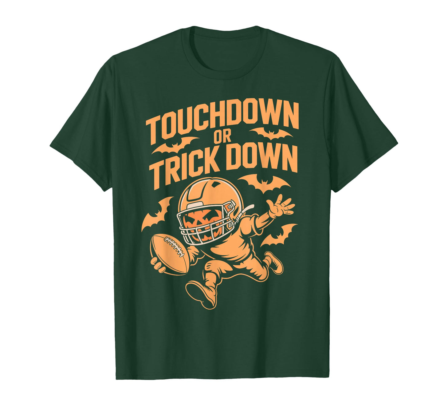 Touchdown Trick Down Humor Costume Halloween Football T-Shirt