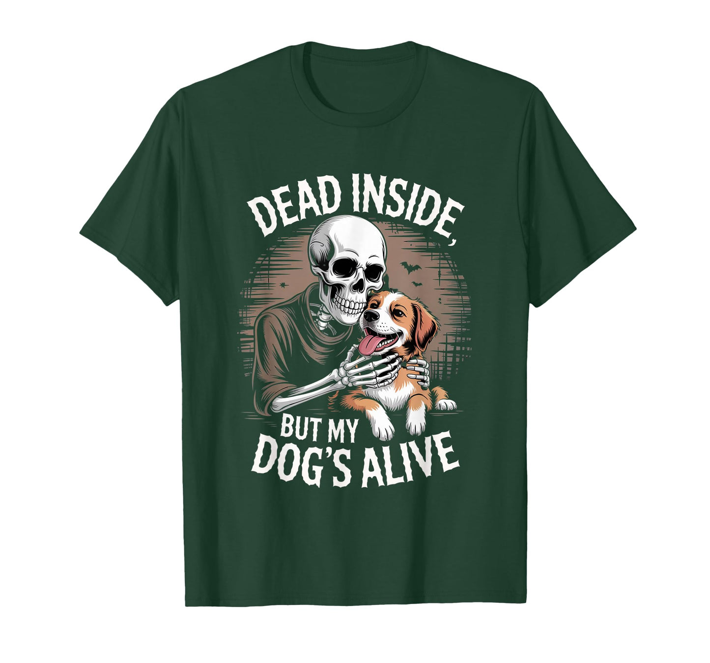 Halloween Therapy Dog Dead Inside But My Dog’s Alive T-Shirt