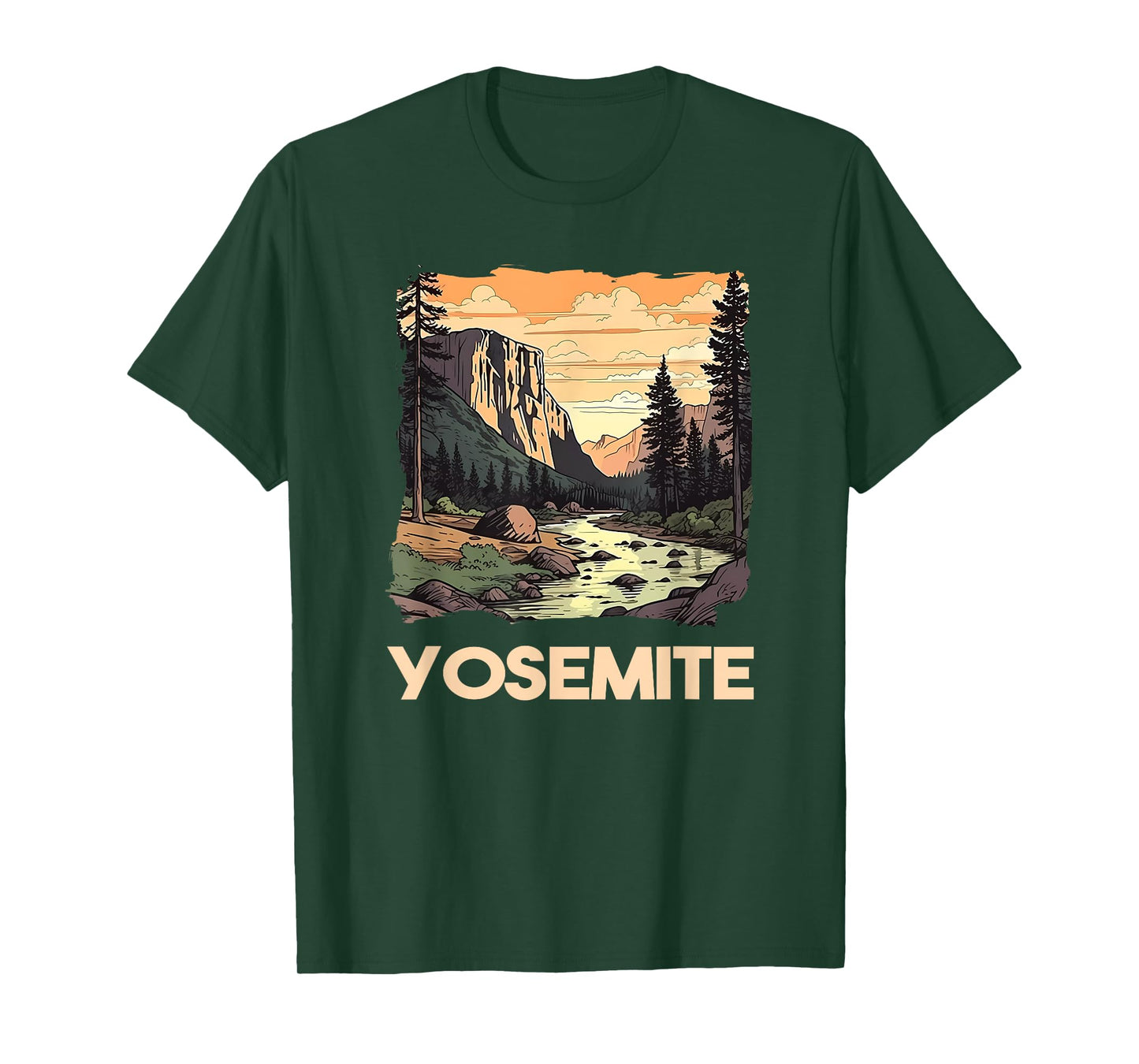 Vintage Yosemite National Park Nature Lover Adventure T-Shirt