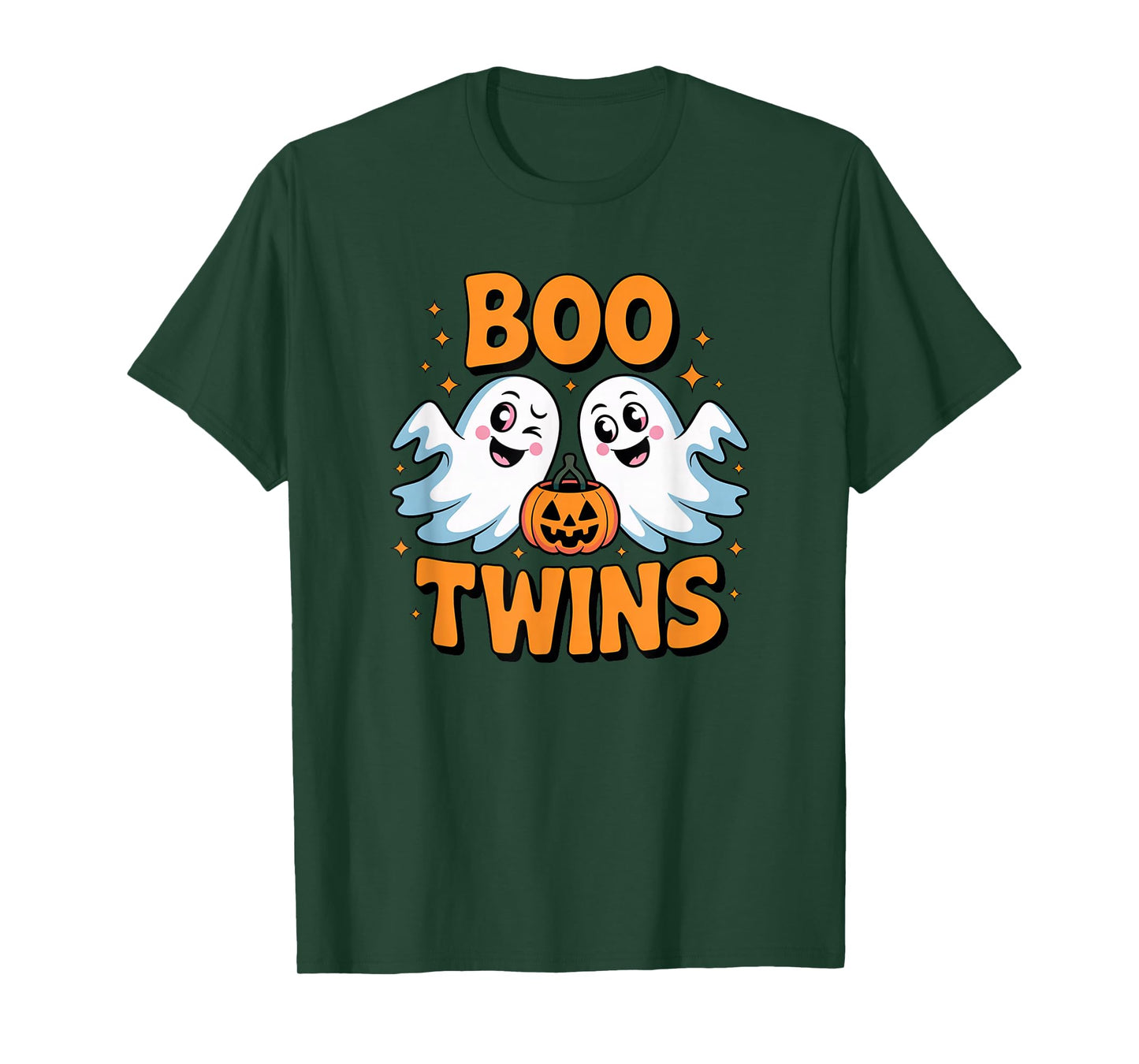 Boo Twins, Matching Twins Costume Halloween T-Shirt