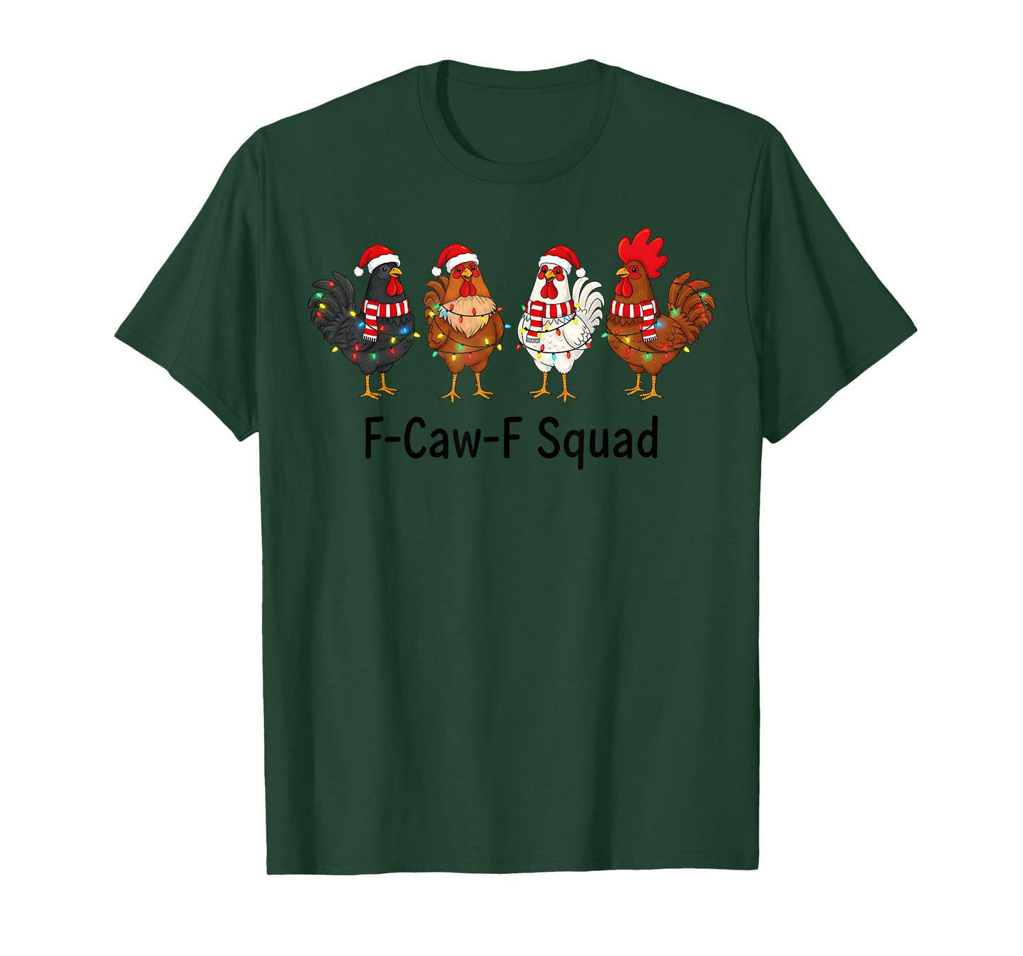 Funny F-Caw-F Rooster Chicken Pun Meme, Viral Humor Quote T-Shirt